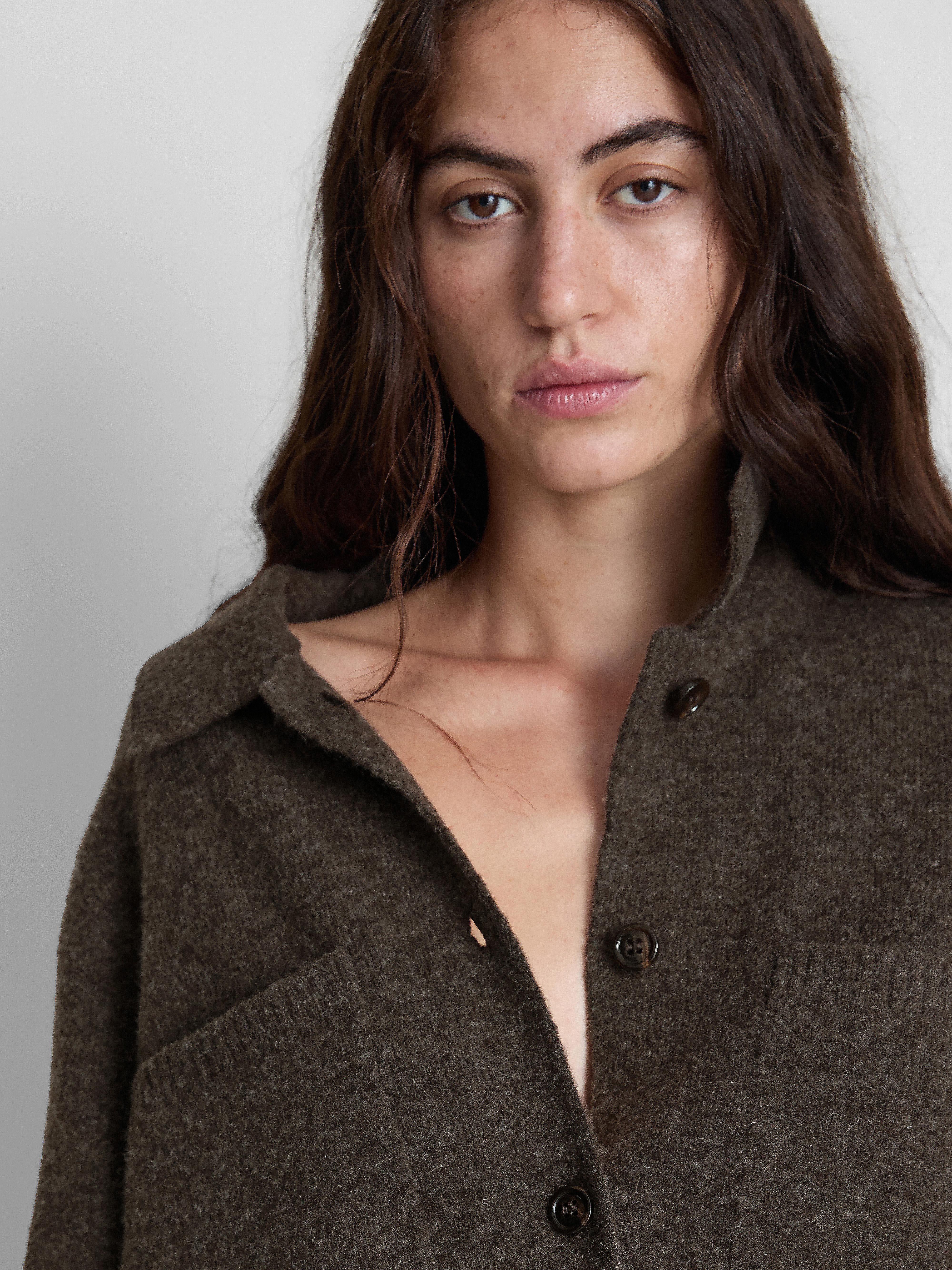Knitted Patch Pocket Jacket