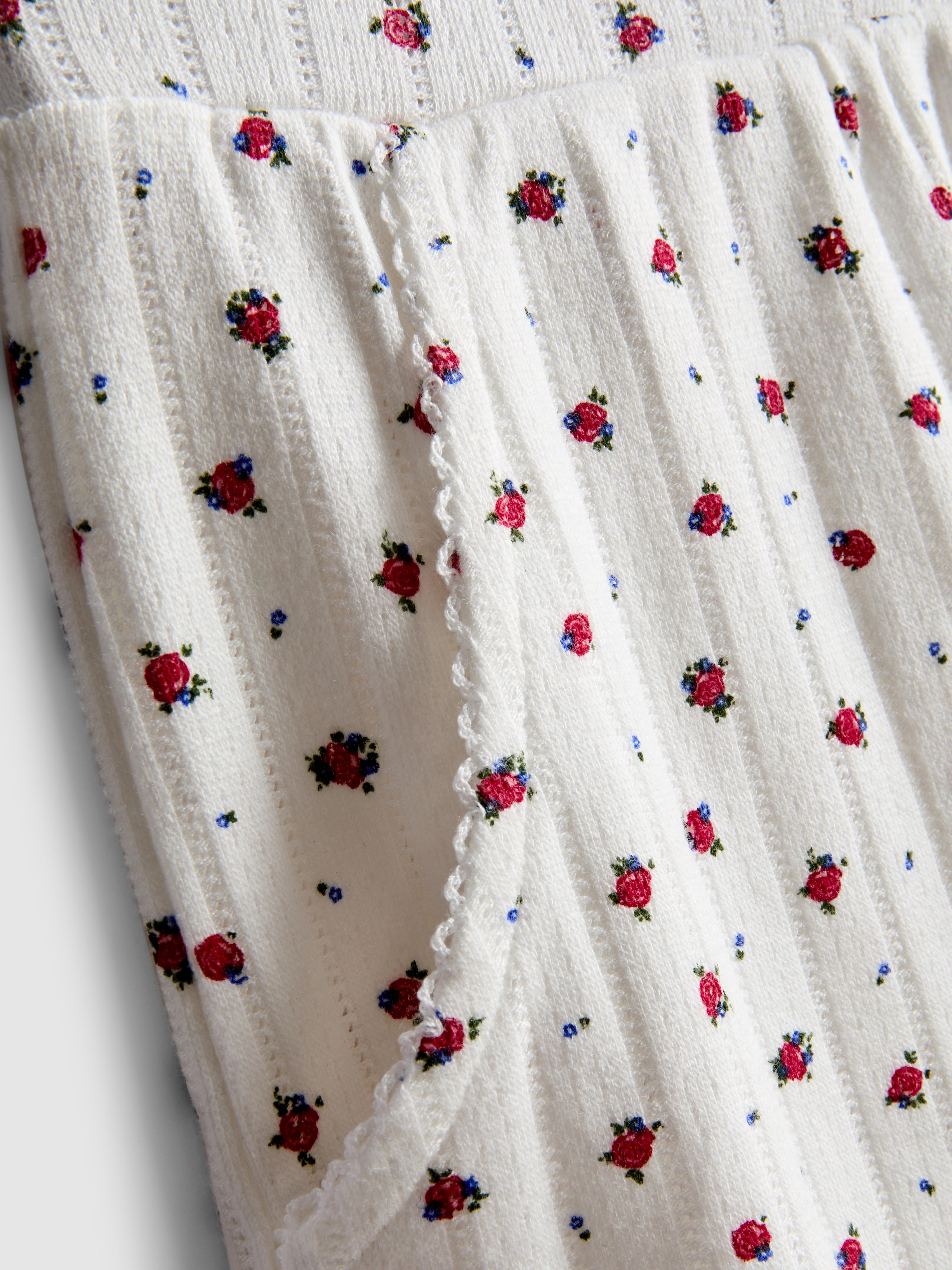 Women's Multi Printed Pointelle Pajama Shorts