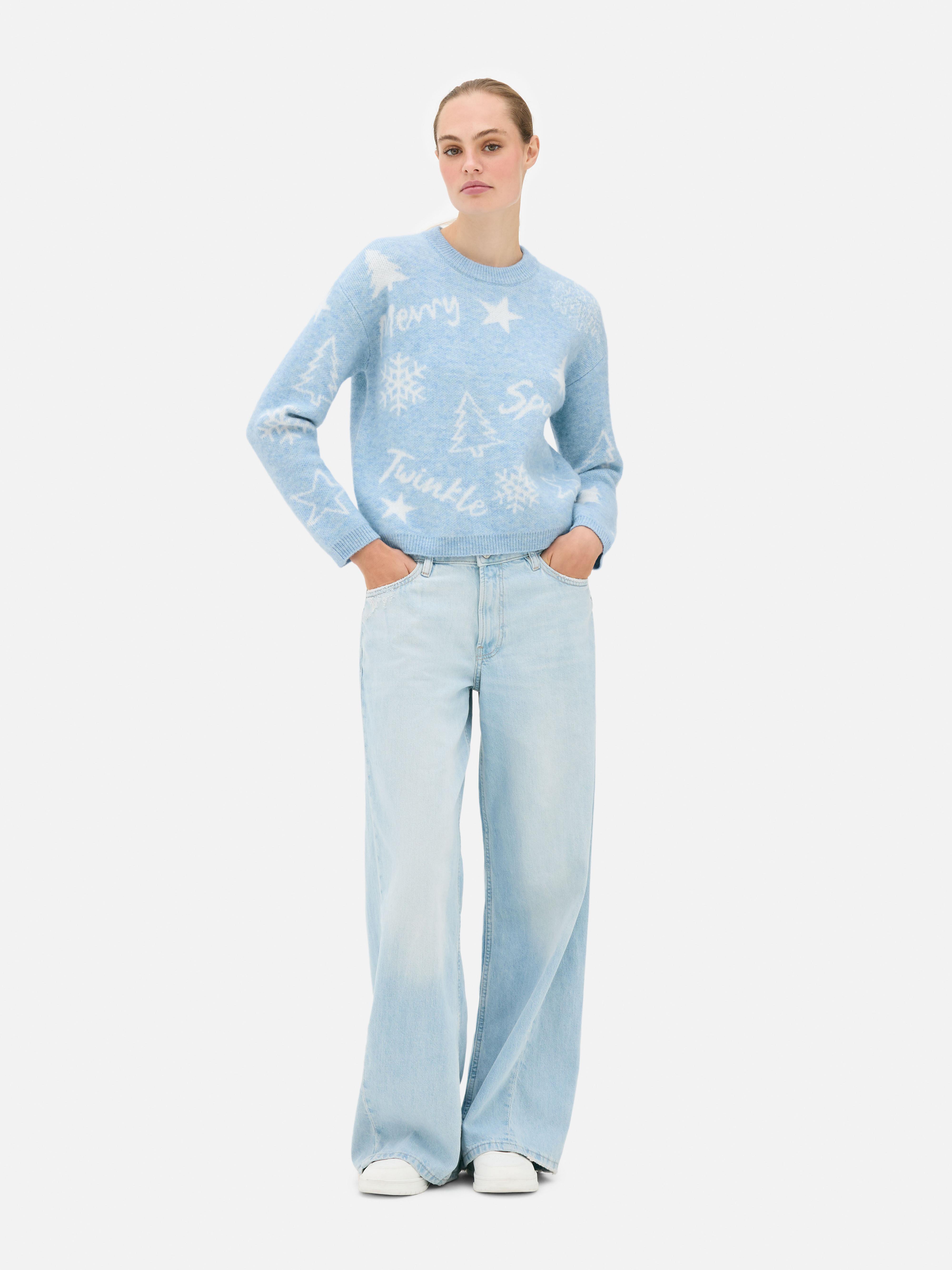 Christmas Knitted Graphic Jumper