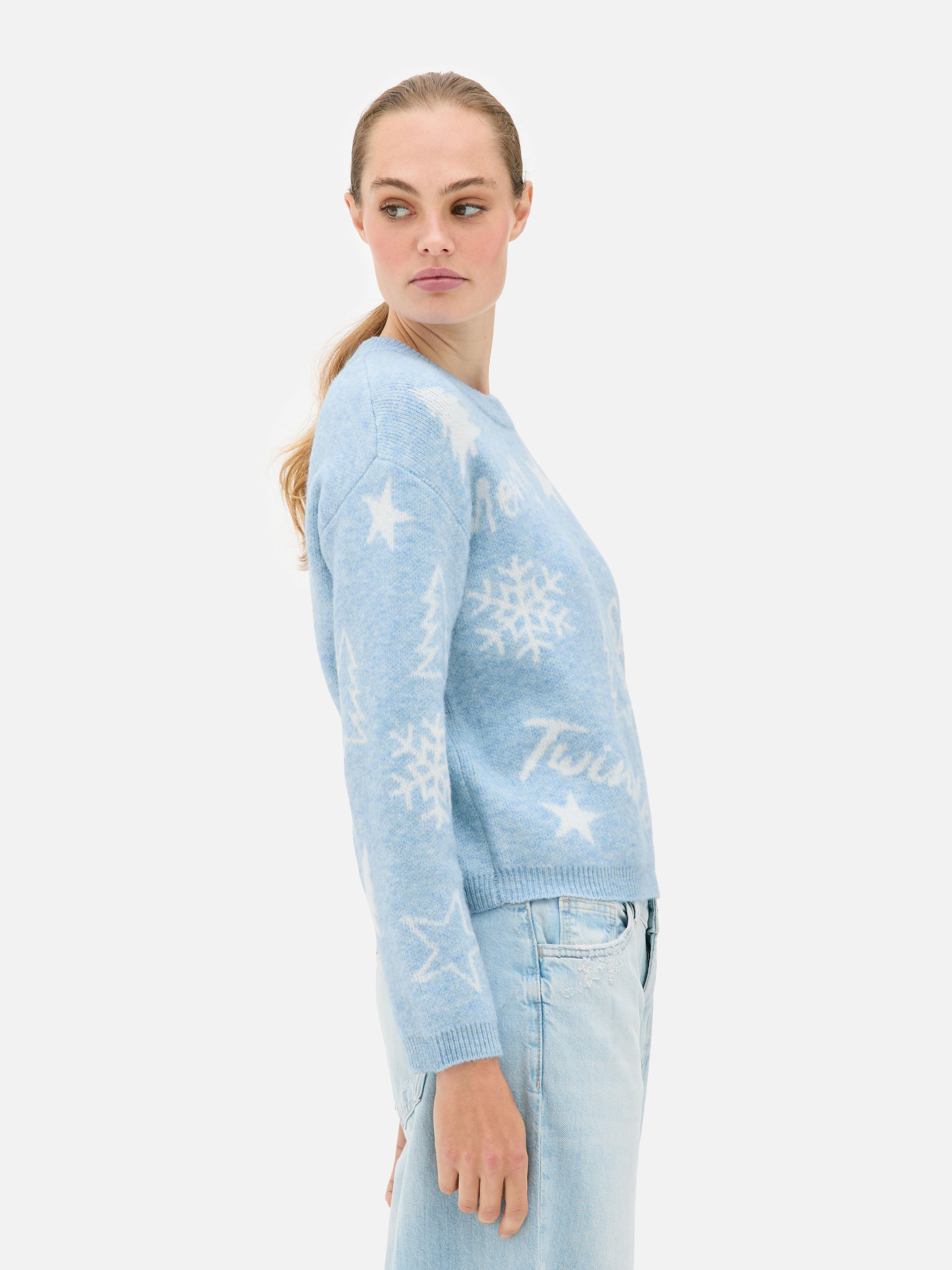 Christmas Knitted Graphic Jumper