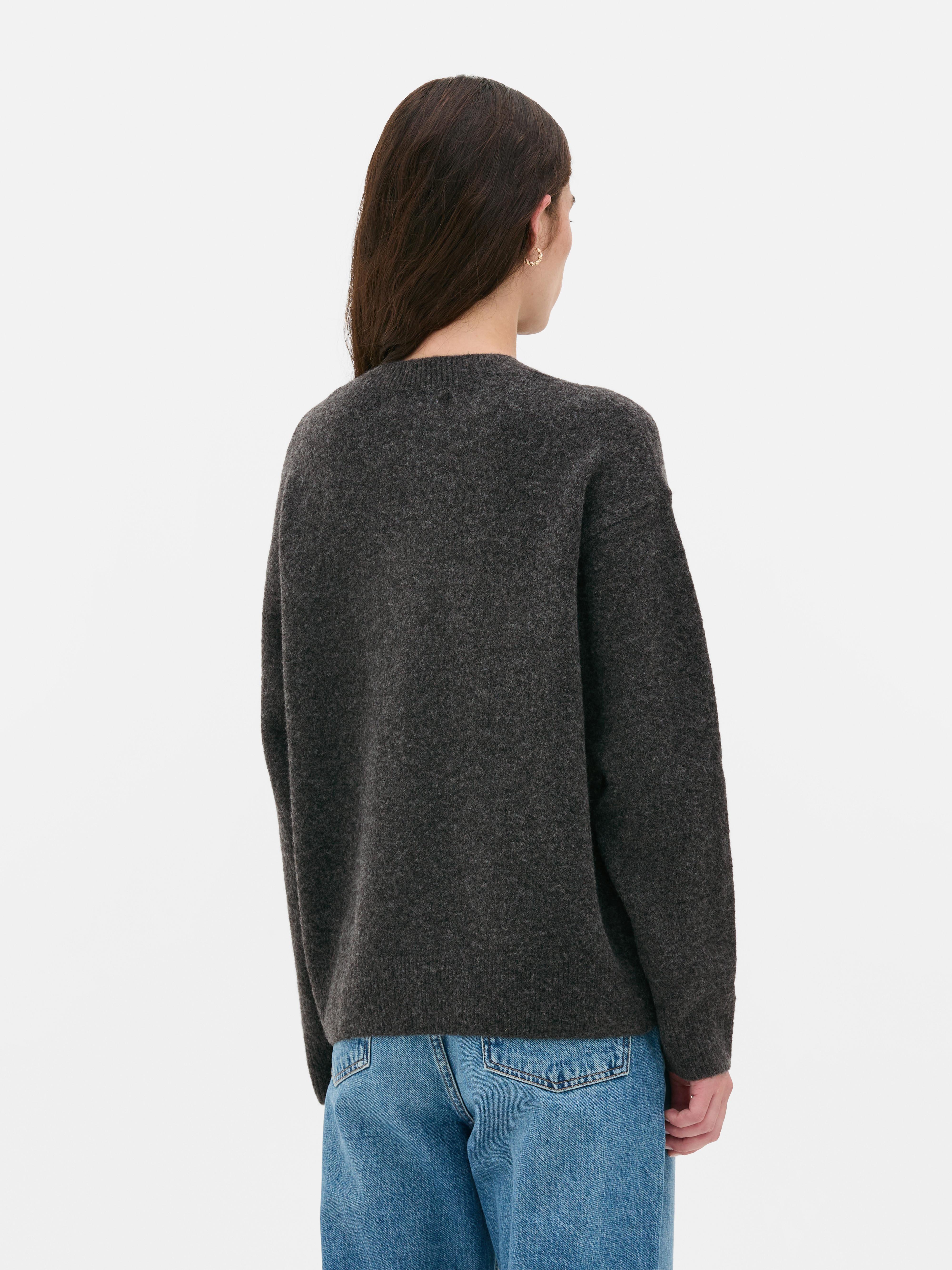 Pull de Noël en maille à motif flocon de neige