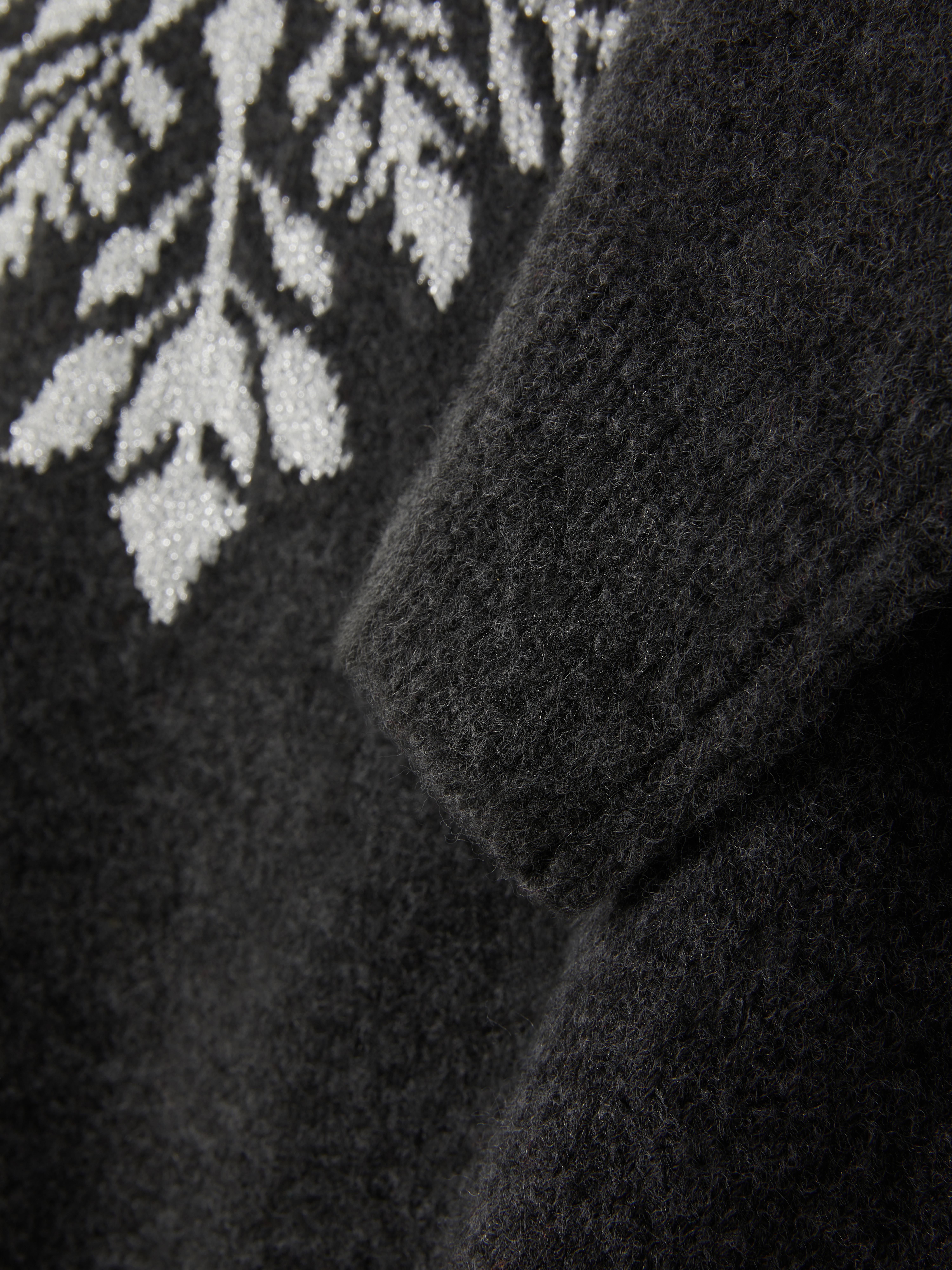 Pull de Noël en maille à motif flocon de neige