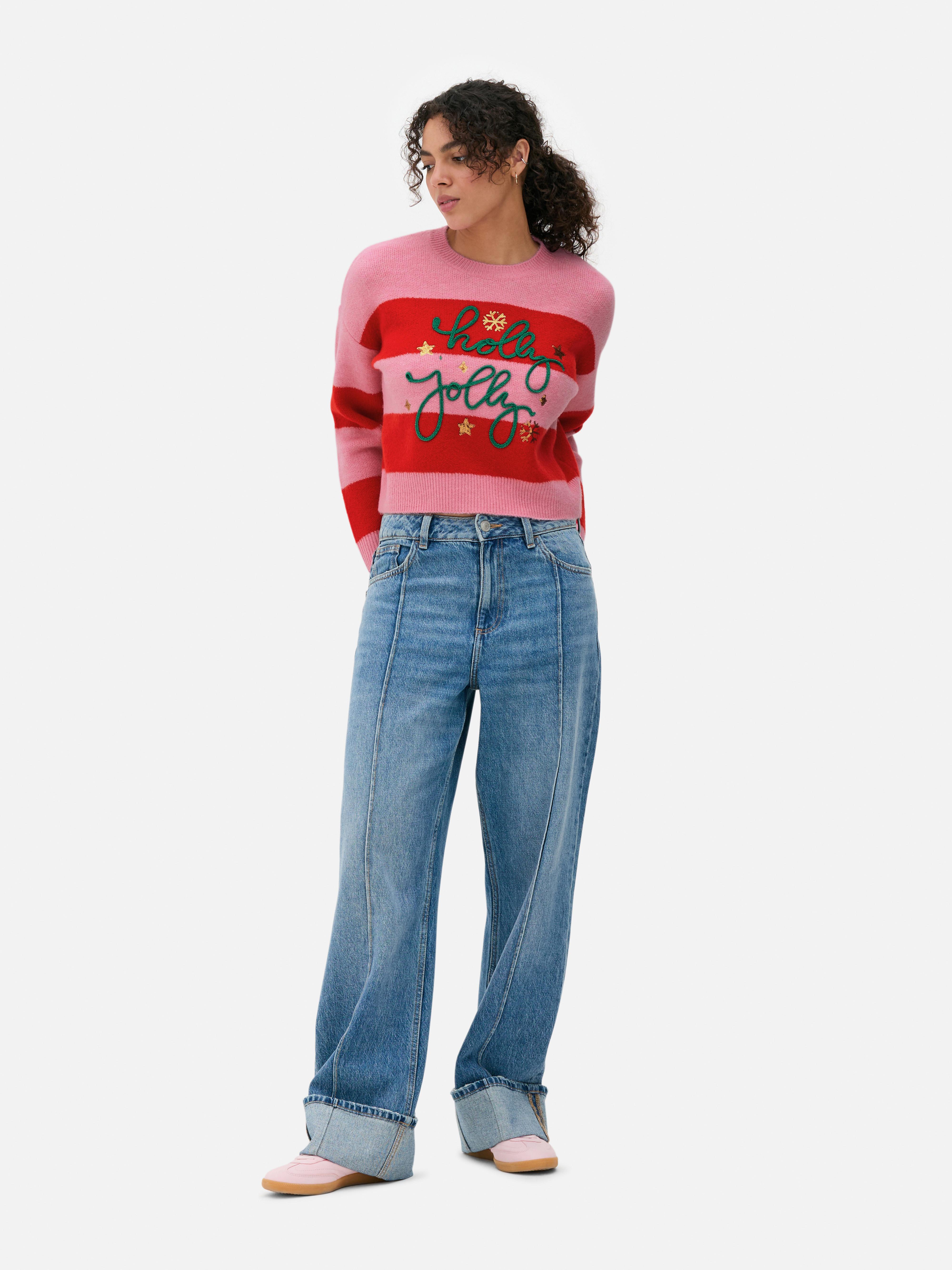 Pull de Noël « Holly Jolly »
