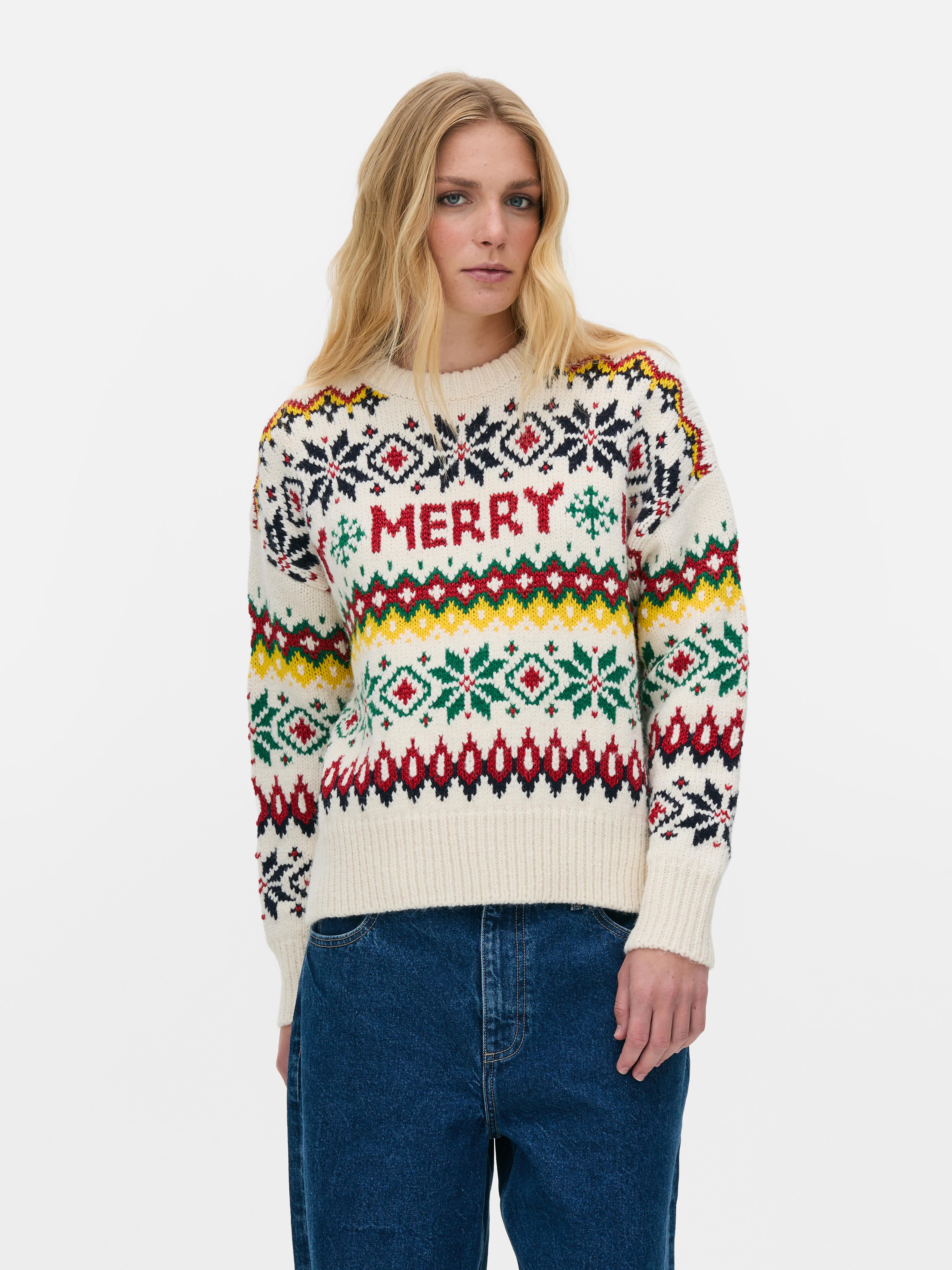 Christmas Retro Merry Jumper