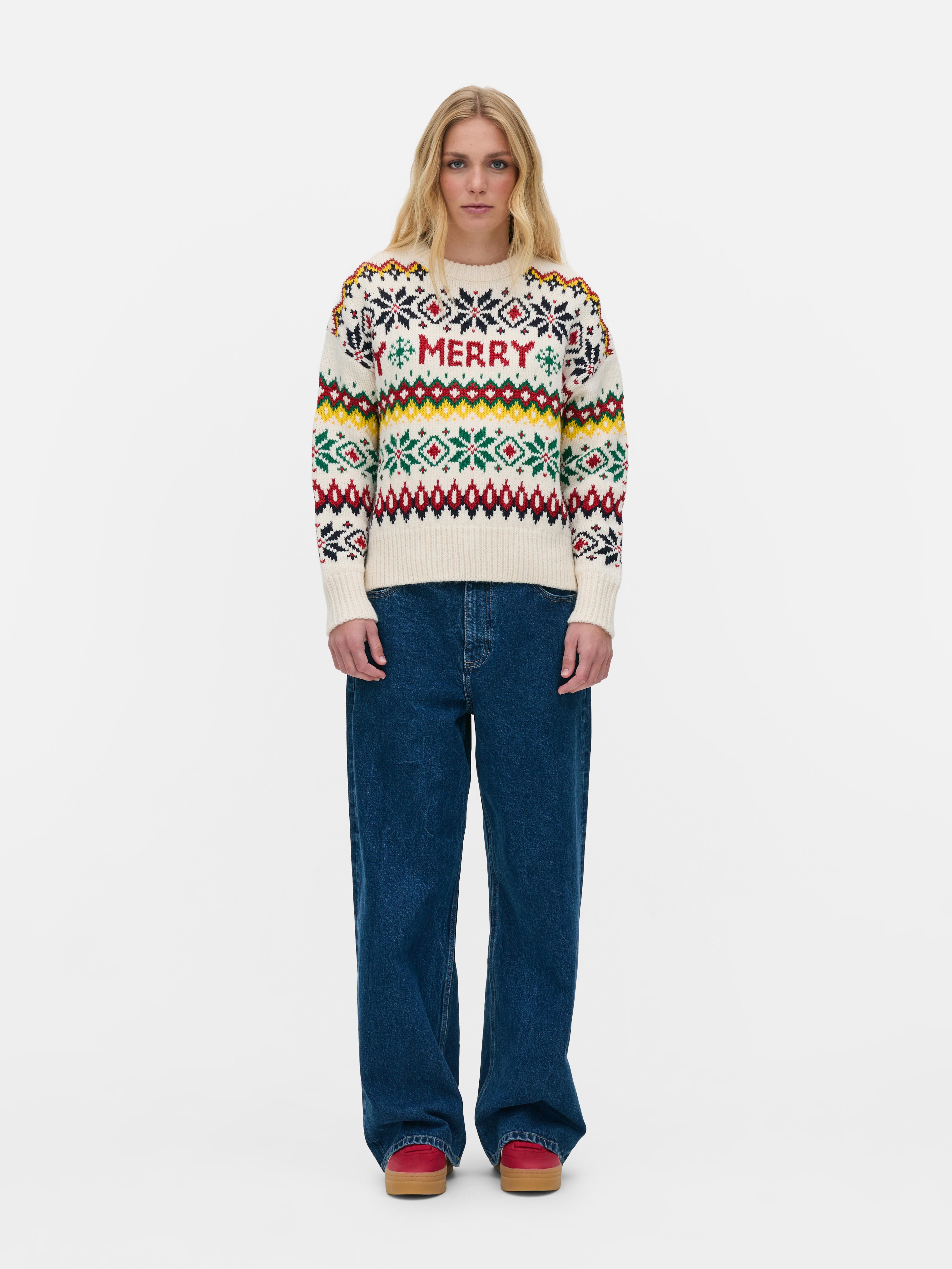 Jersey navideño retro «Merry»