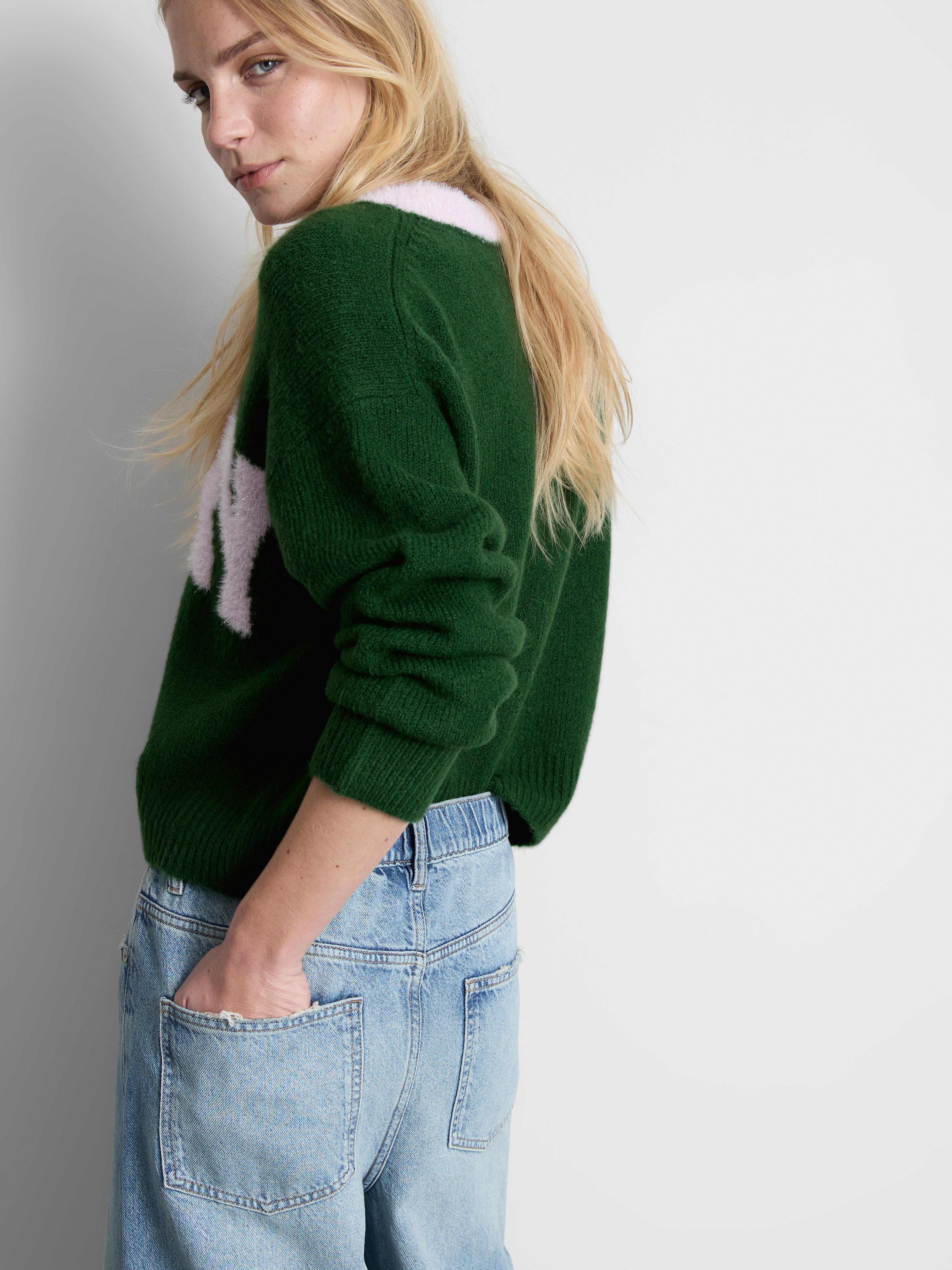 Christmas Contrast Merry Jumper