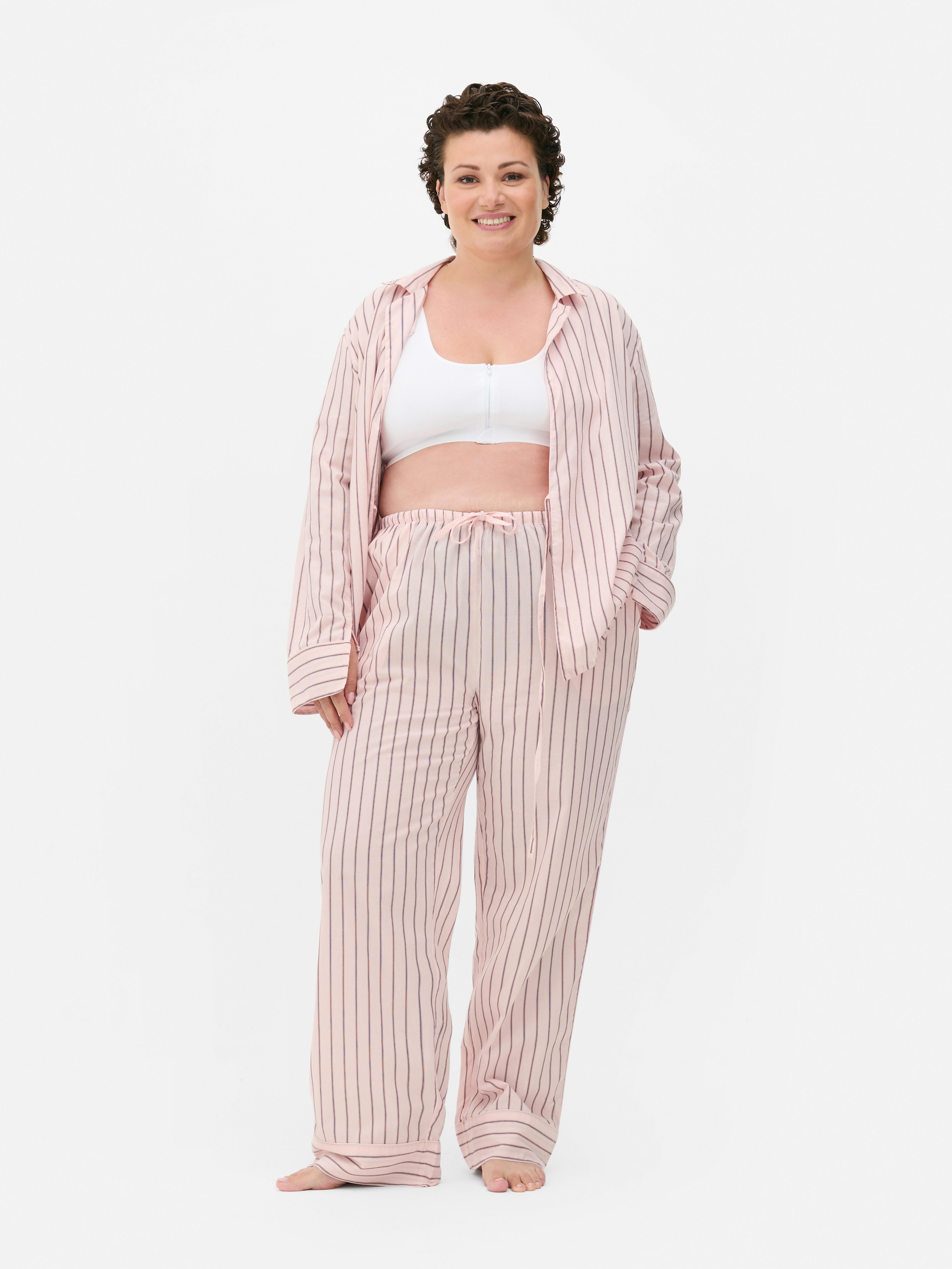 Woven Striped Pyjama Bottoms