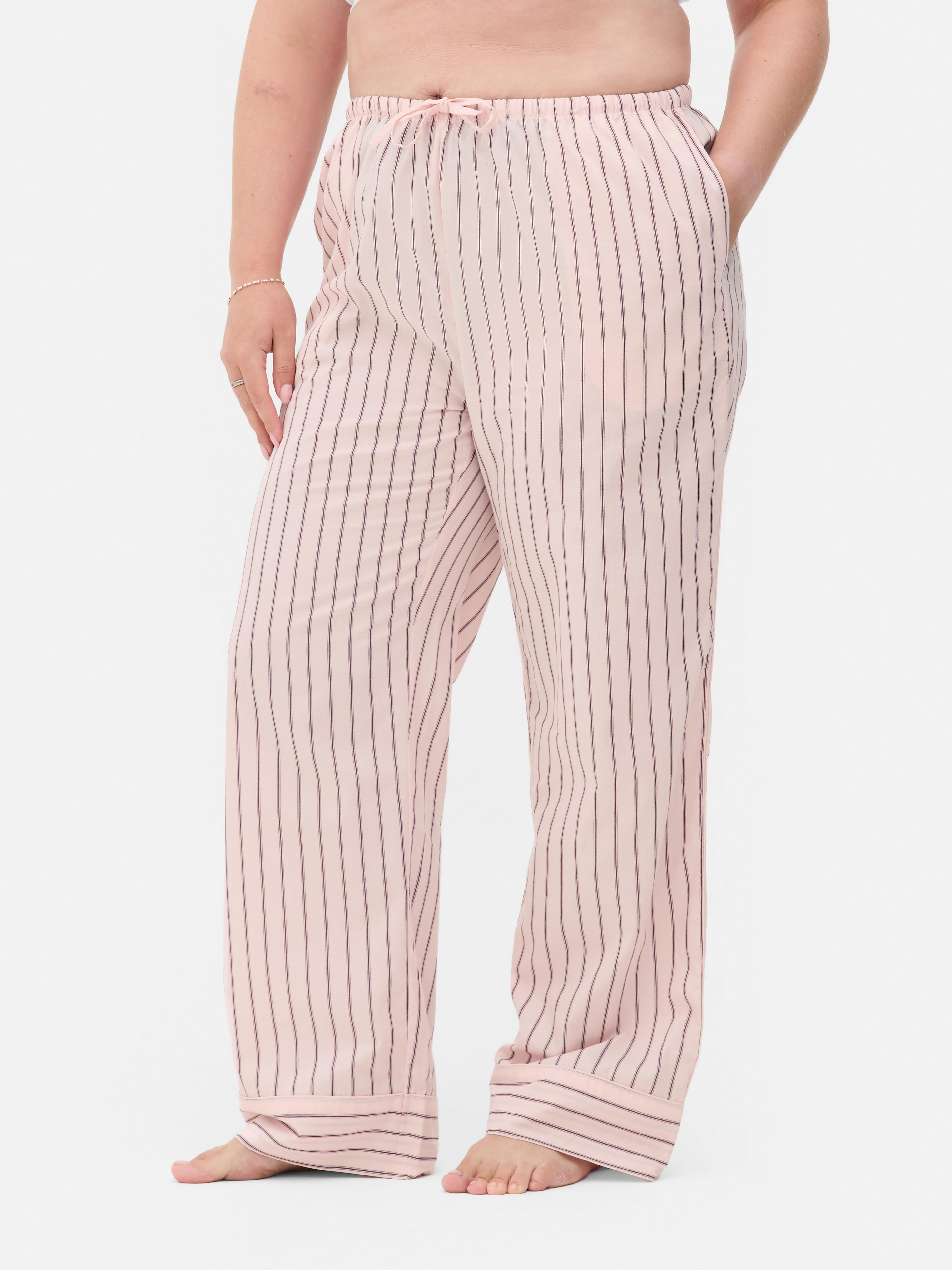 Woven Striped Pyjama Bottoms