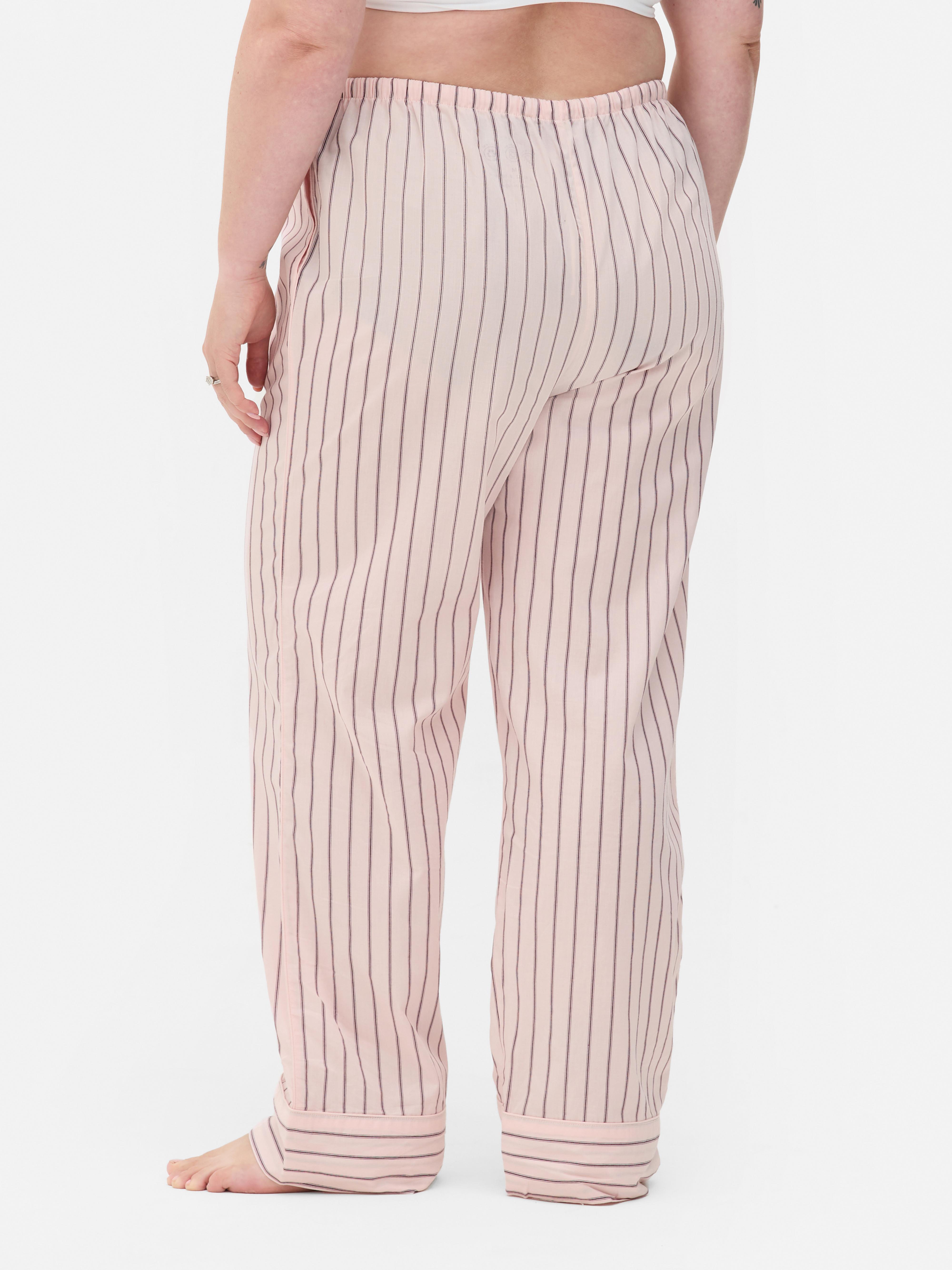 Woven Striped Pyjama Bottoms