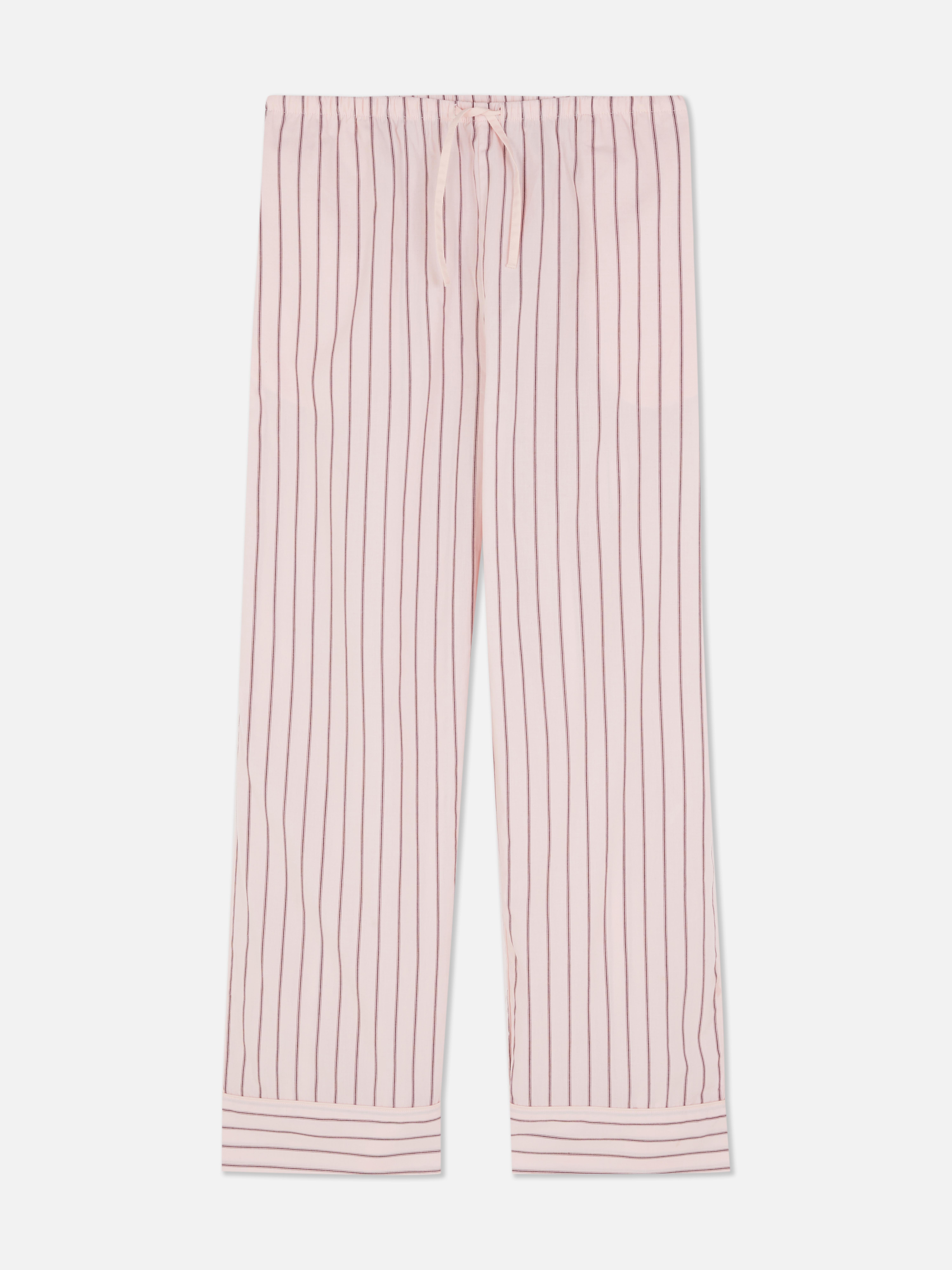 Woven Striped Pyjama Bottoms