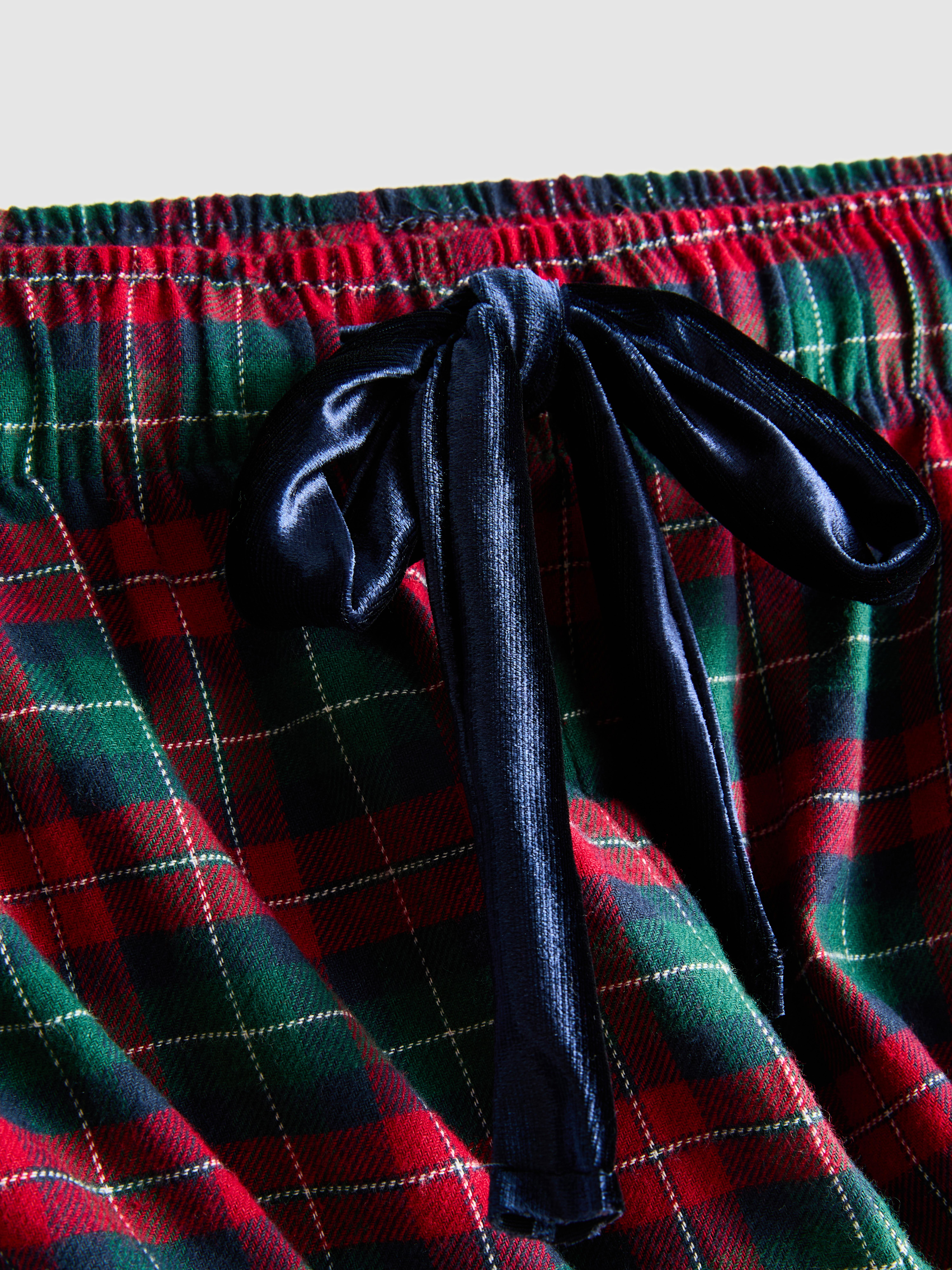 Flannel Bow Pyjama Shorts