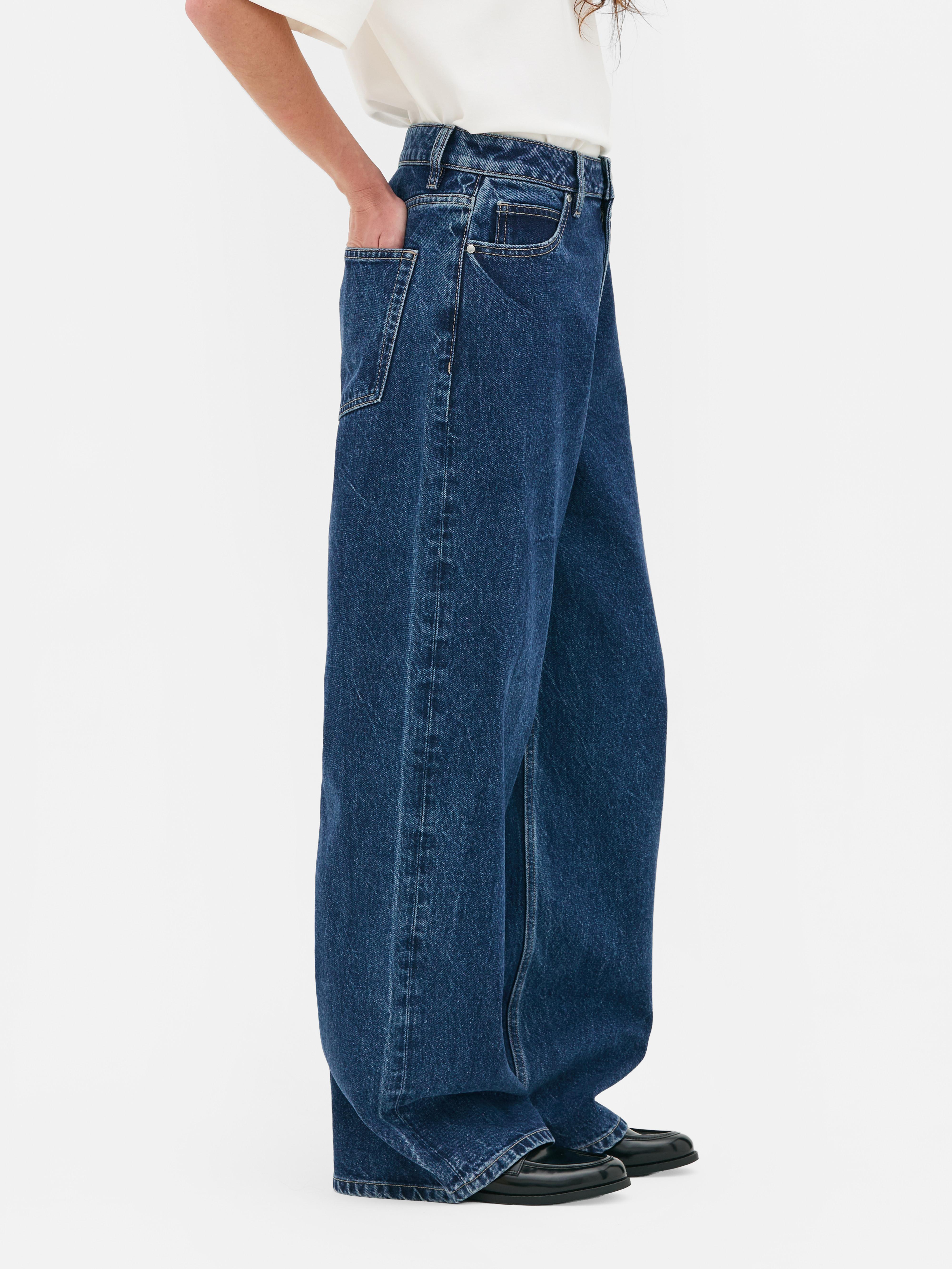 Jean large taille haute The Edit