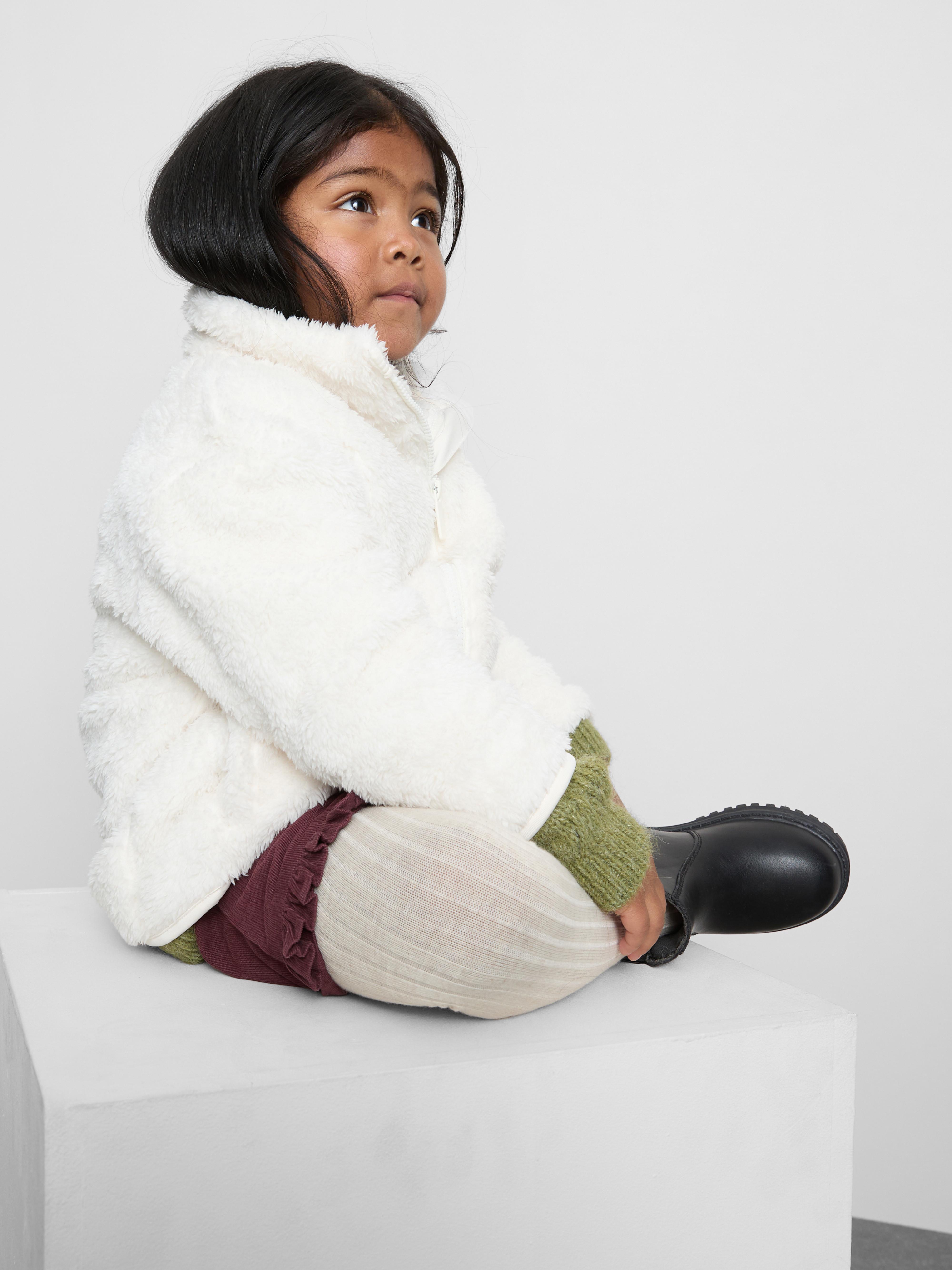 18 mois–8 ans | Sweat-shirt zippé en molleton à col cheminée