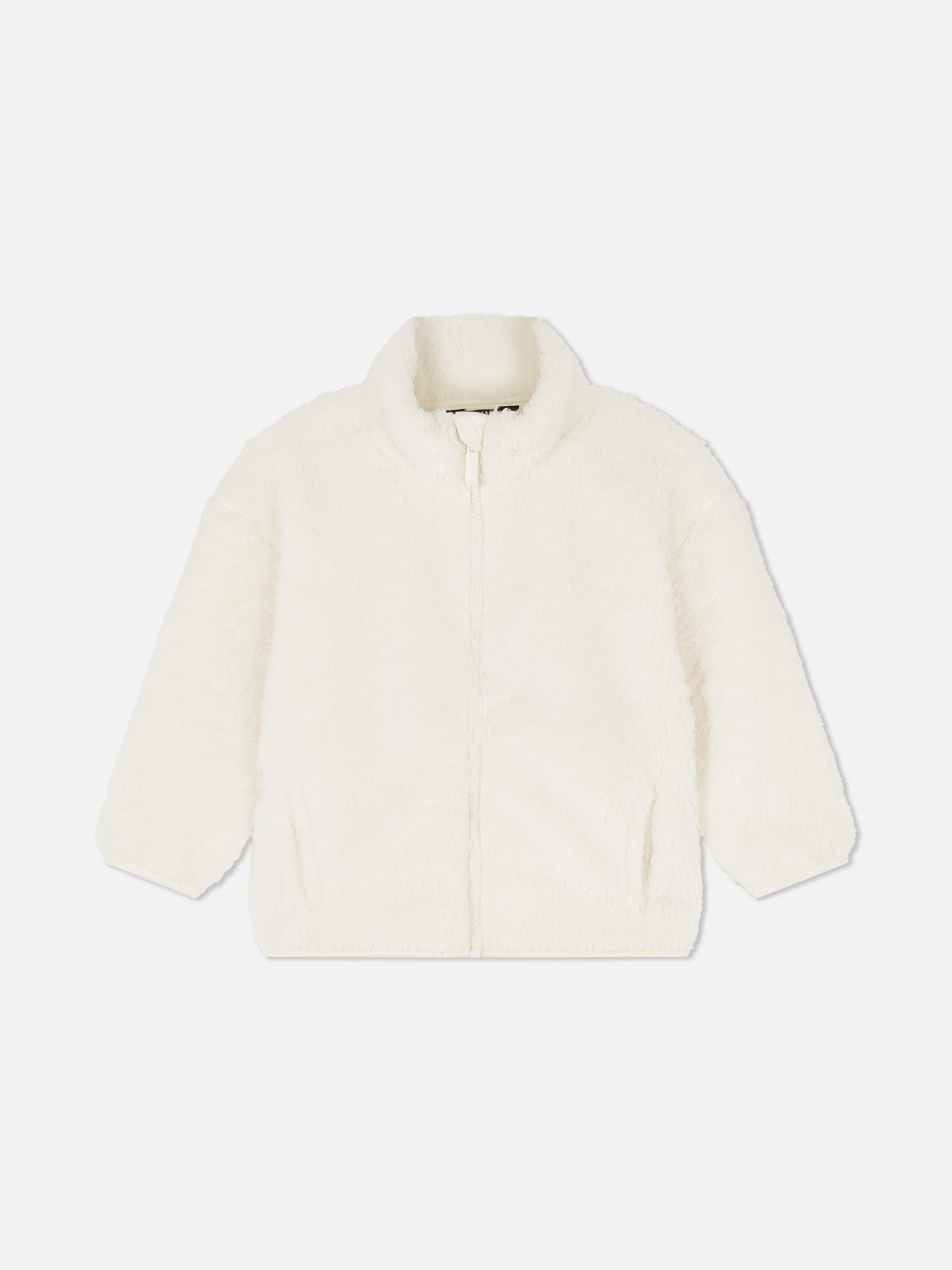 18 mois–8 ans | Sweat-shirt zippé en molleton à col cheminée