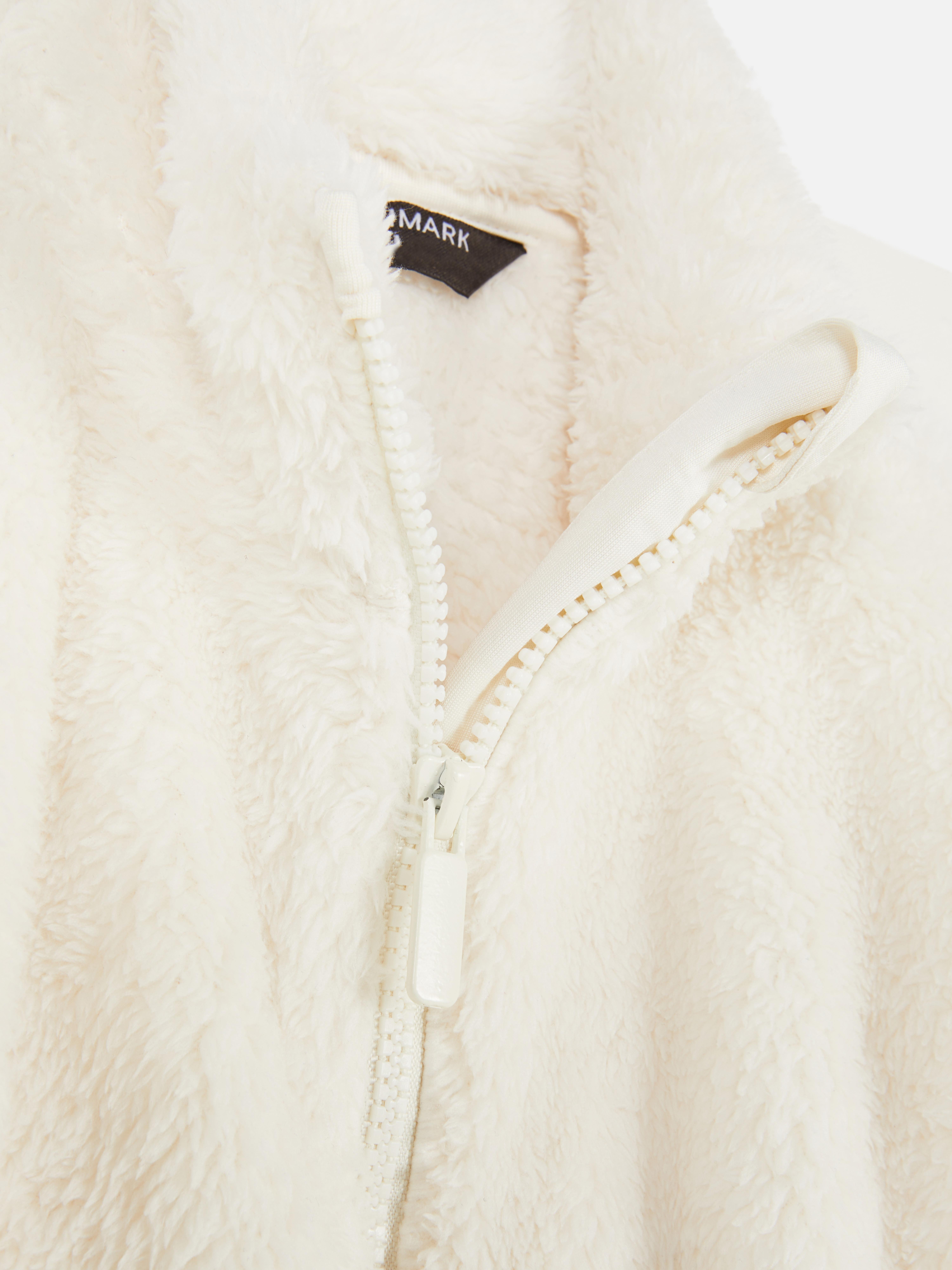 18 mois–8 ans | Sweat-shirt zippé en molleton à col cheminée