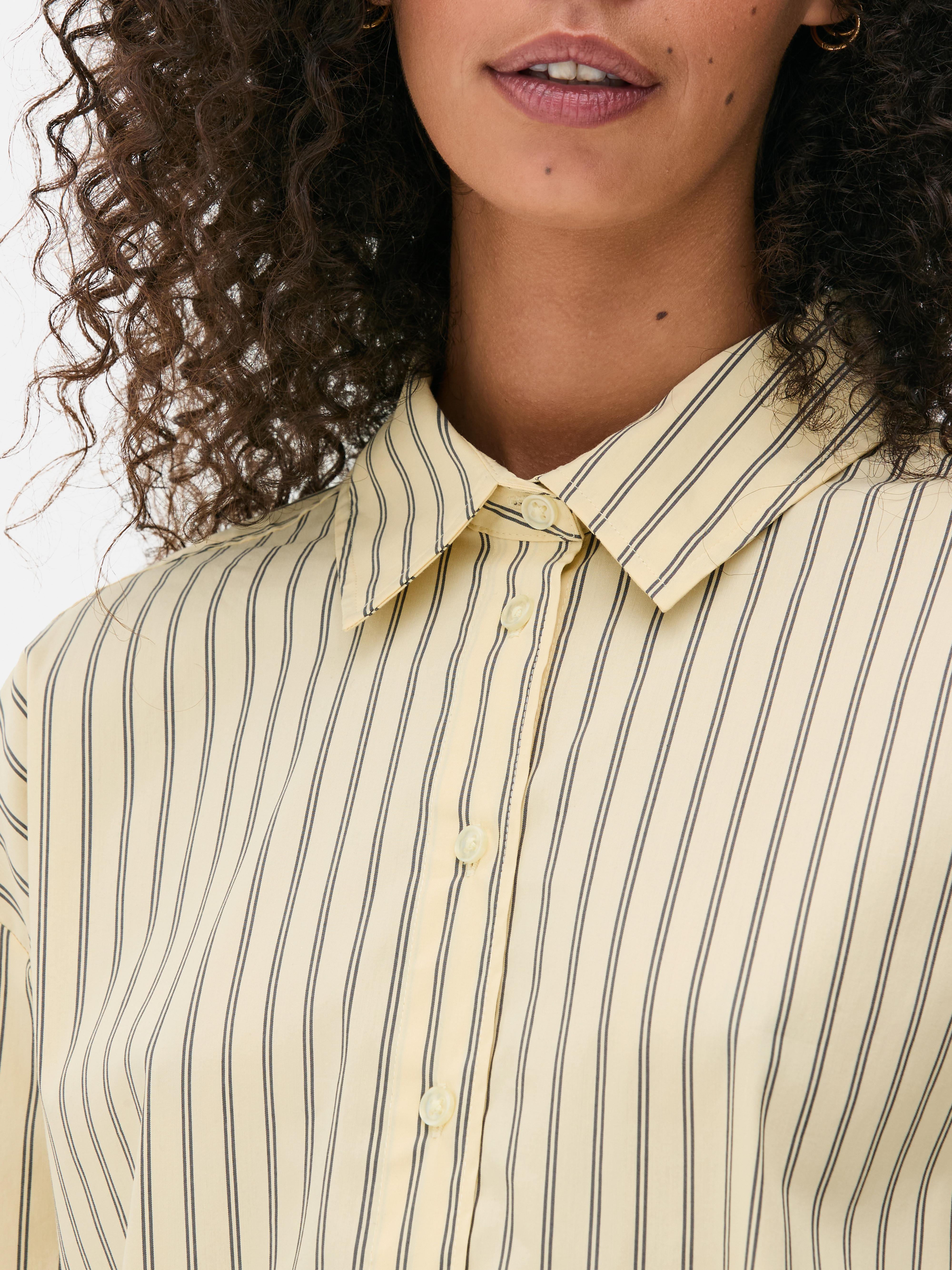 Camisa popelina riscas The Edit