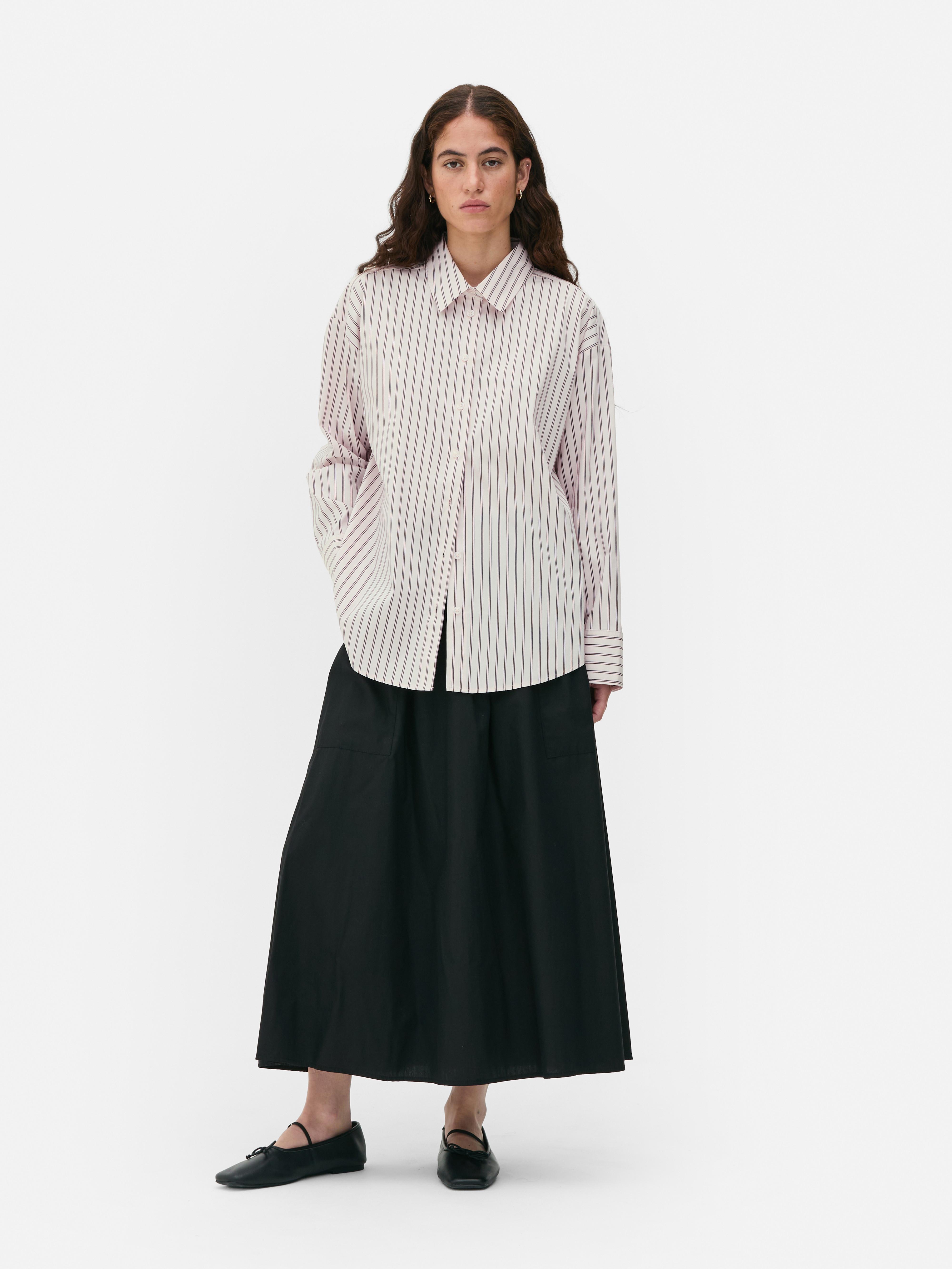 Camisa popelina riscas The Edit