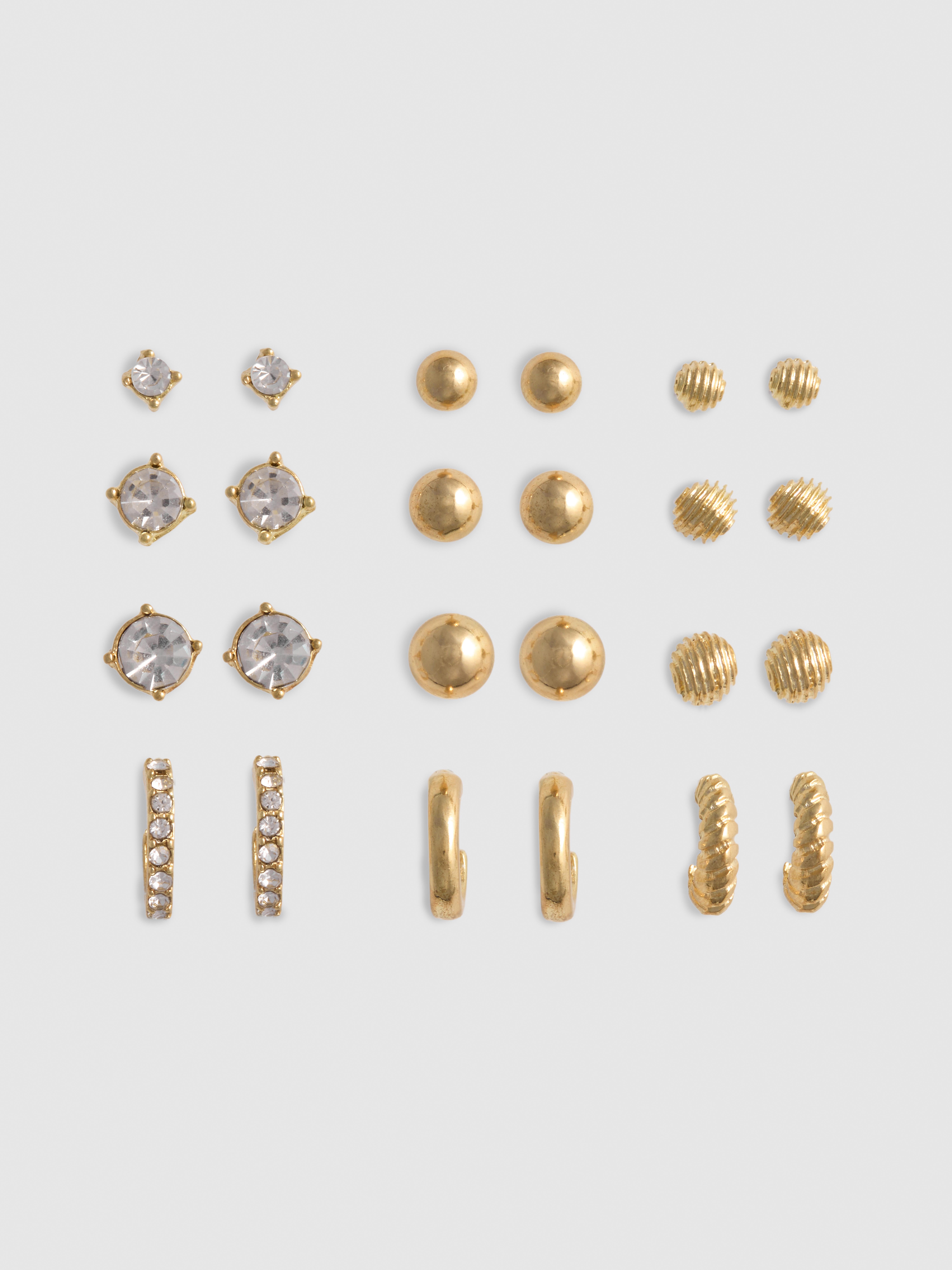 12pk Stud And Hoop Earrings