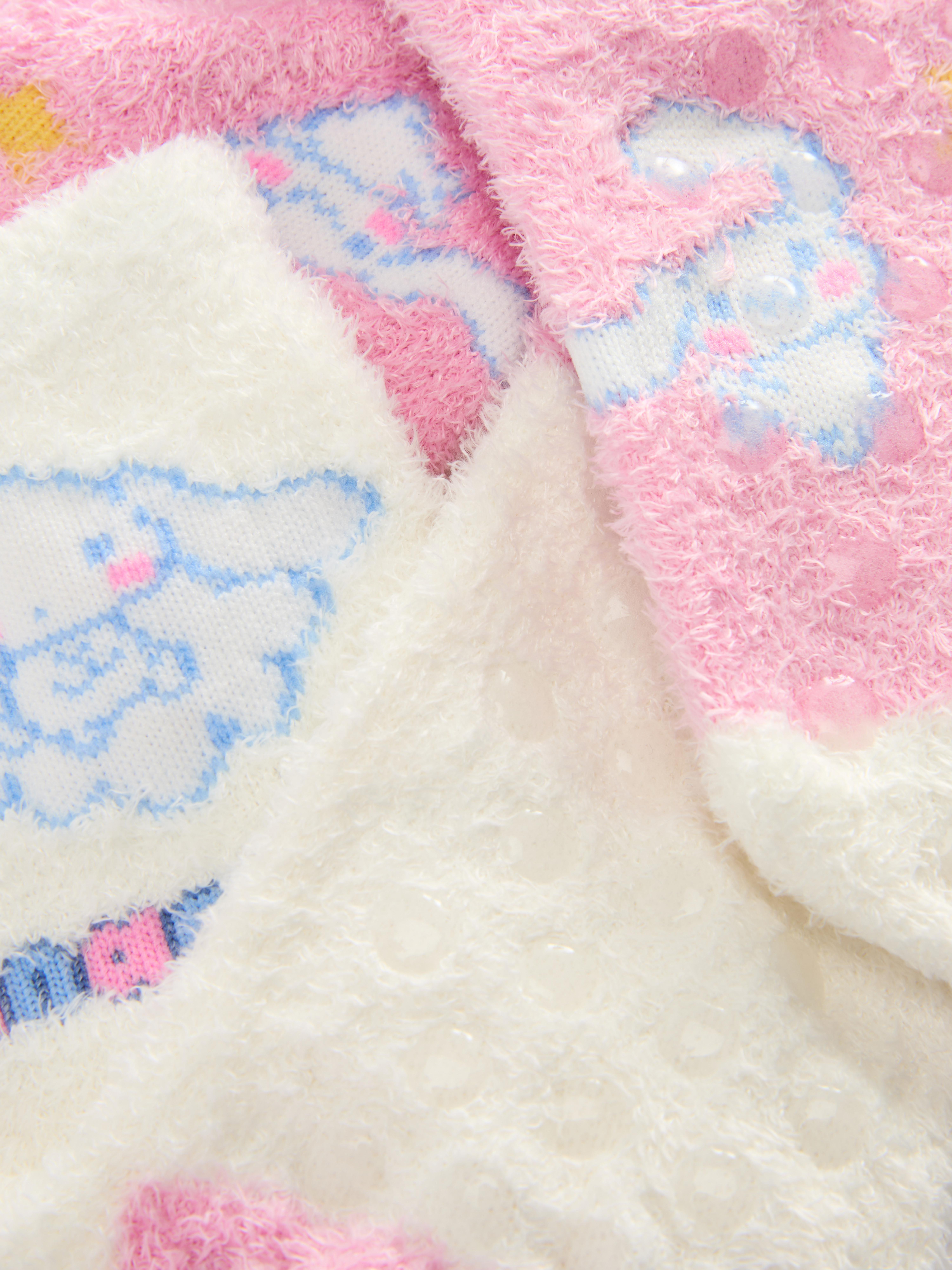 2pk Hello Kitty Cinnamoroll Cozy Socks