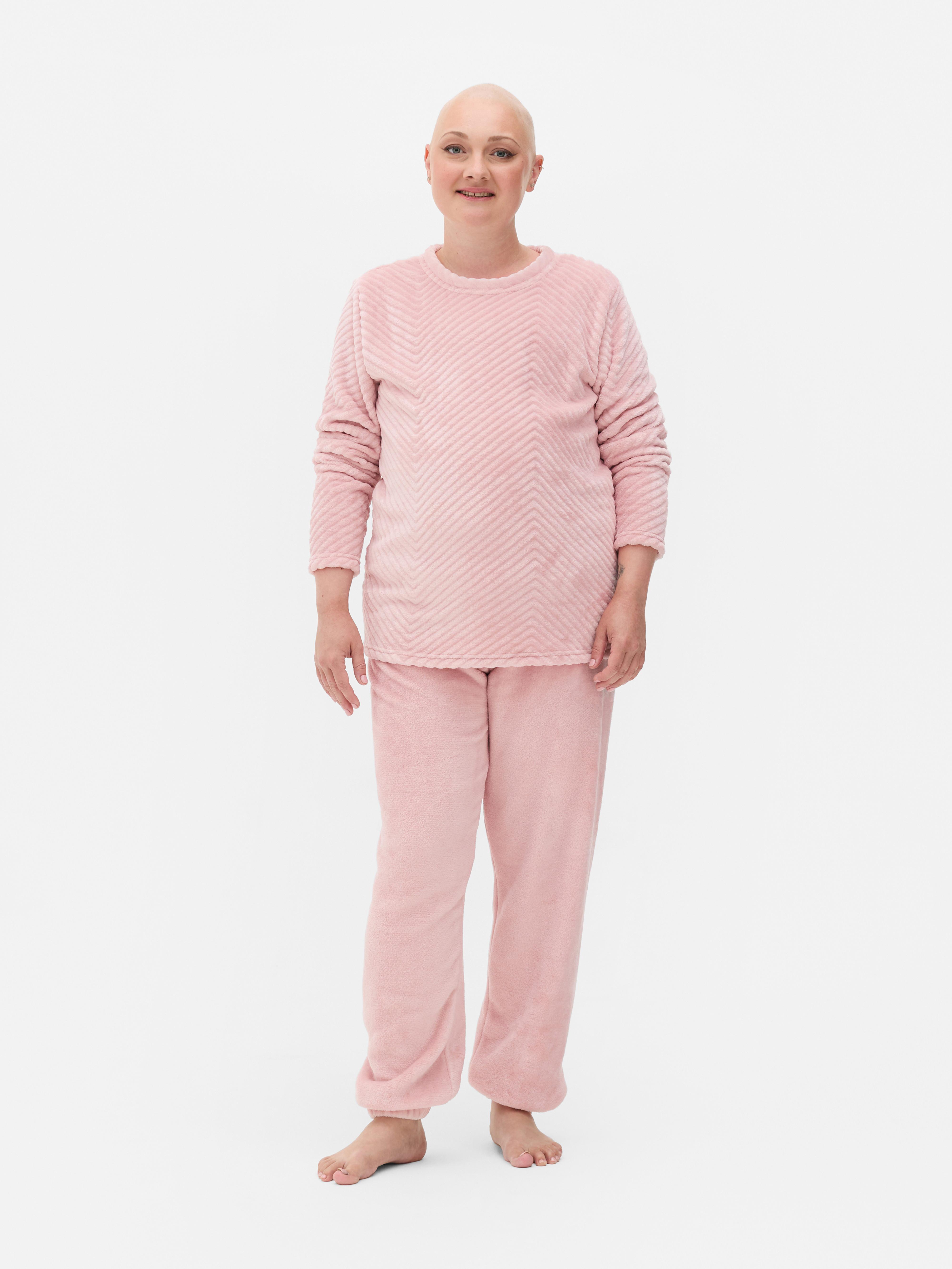 Breast Cancer Awareness Plush Pyjama Set