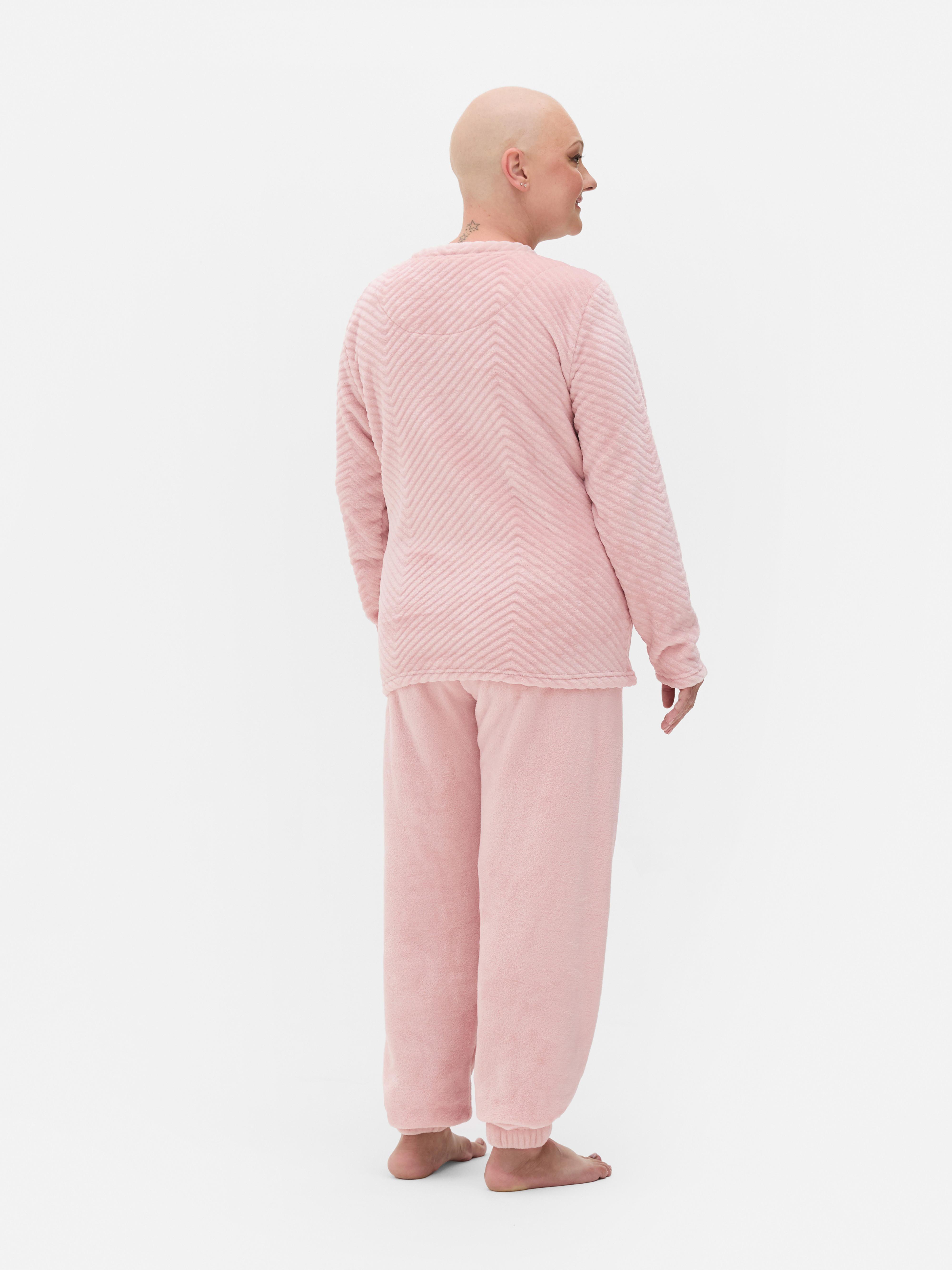 Breast Cancer Awareness Plush Pyjama Set