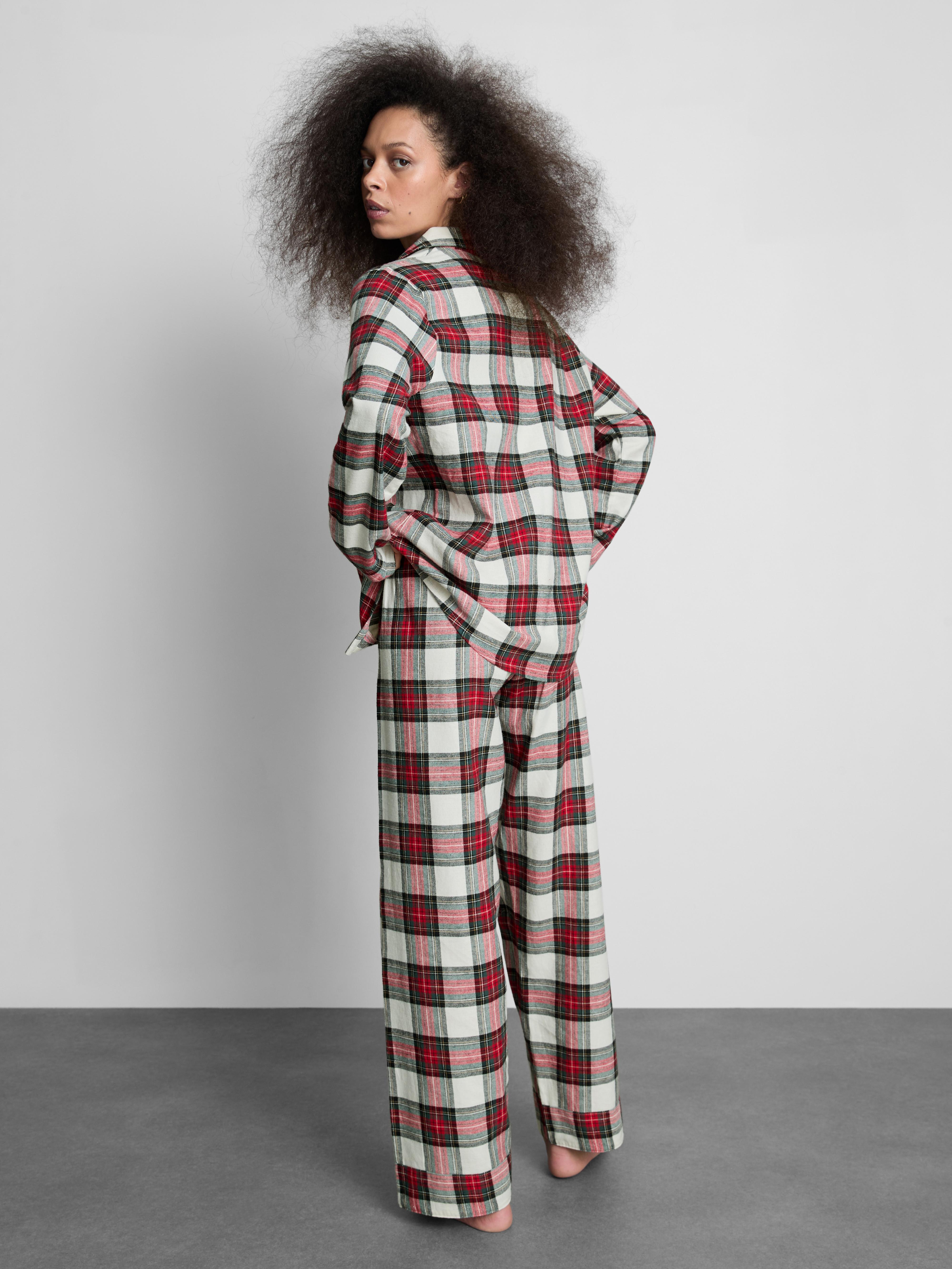 Women's Pure Cotton Check Family Christmas Pyjamas