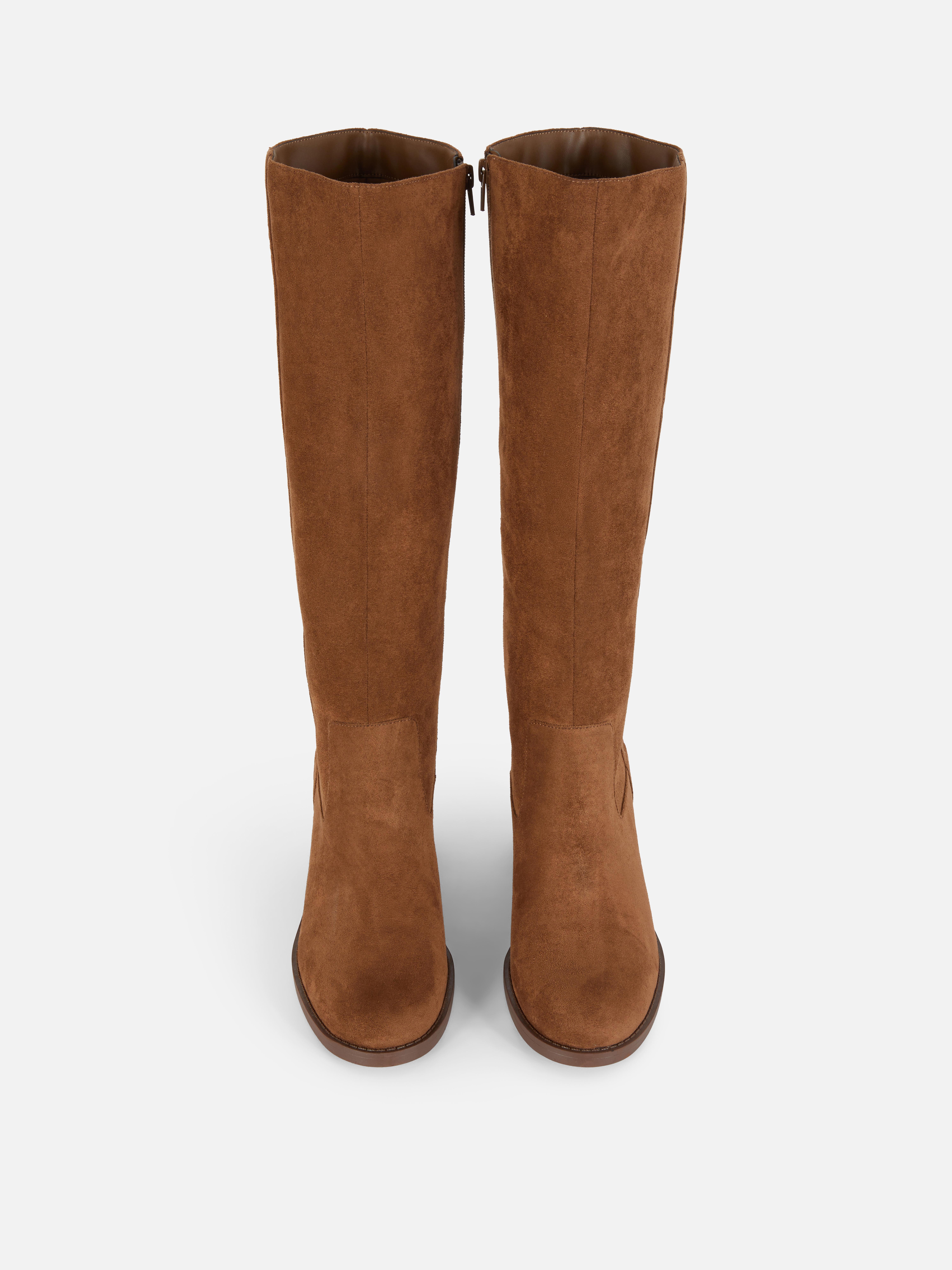 Bottes hauteur genou à talon bloc