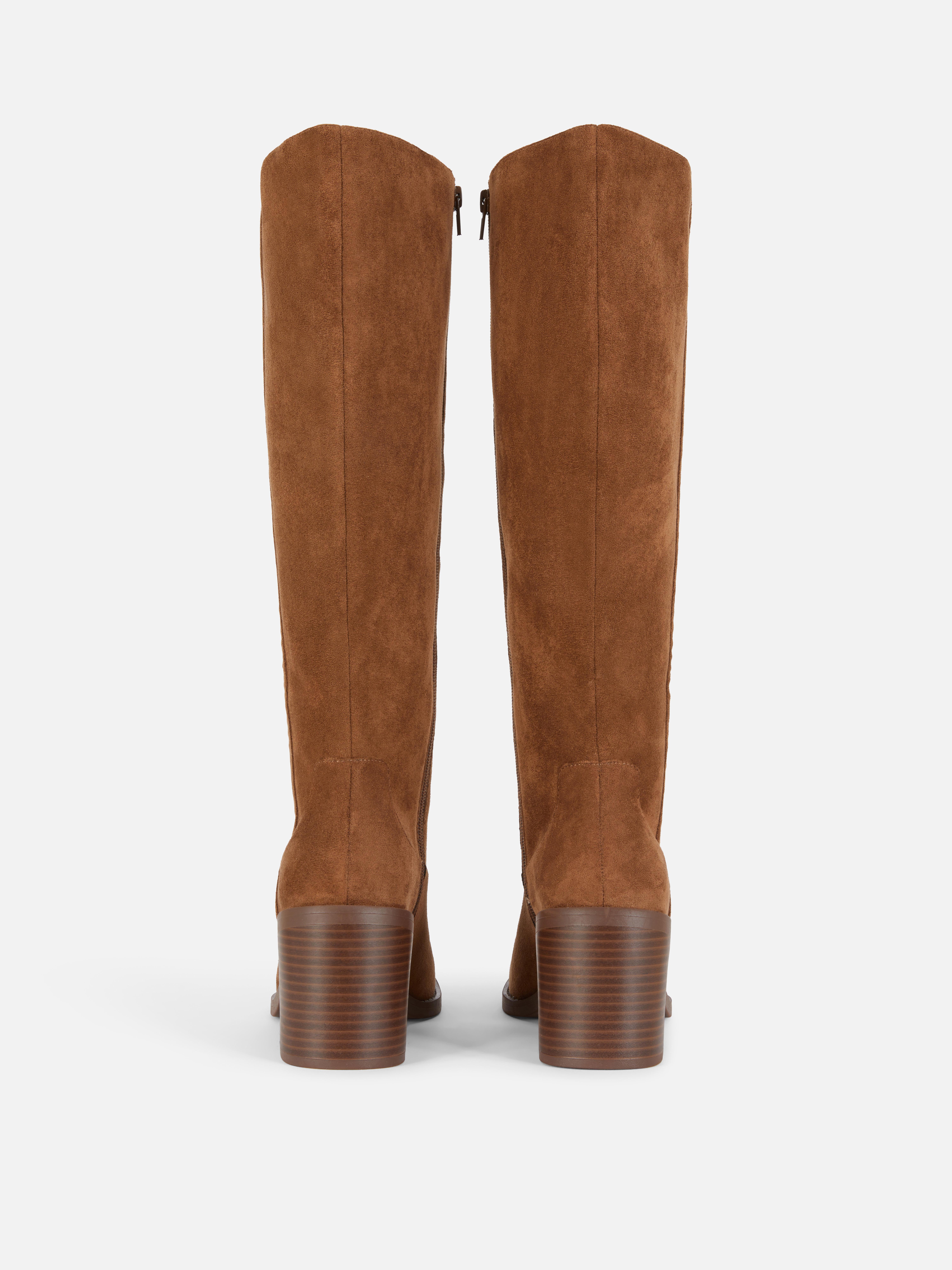 Bottes hauteur genou à talon bloc