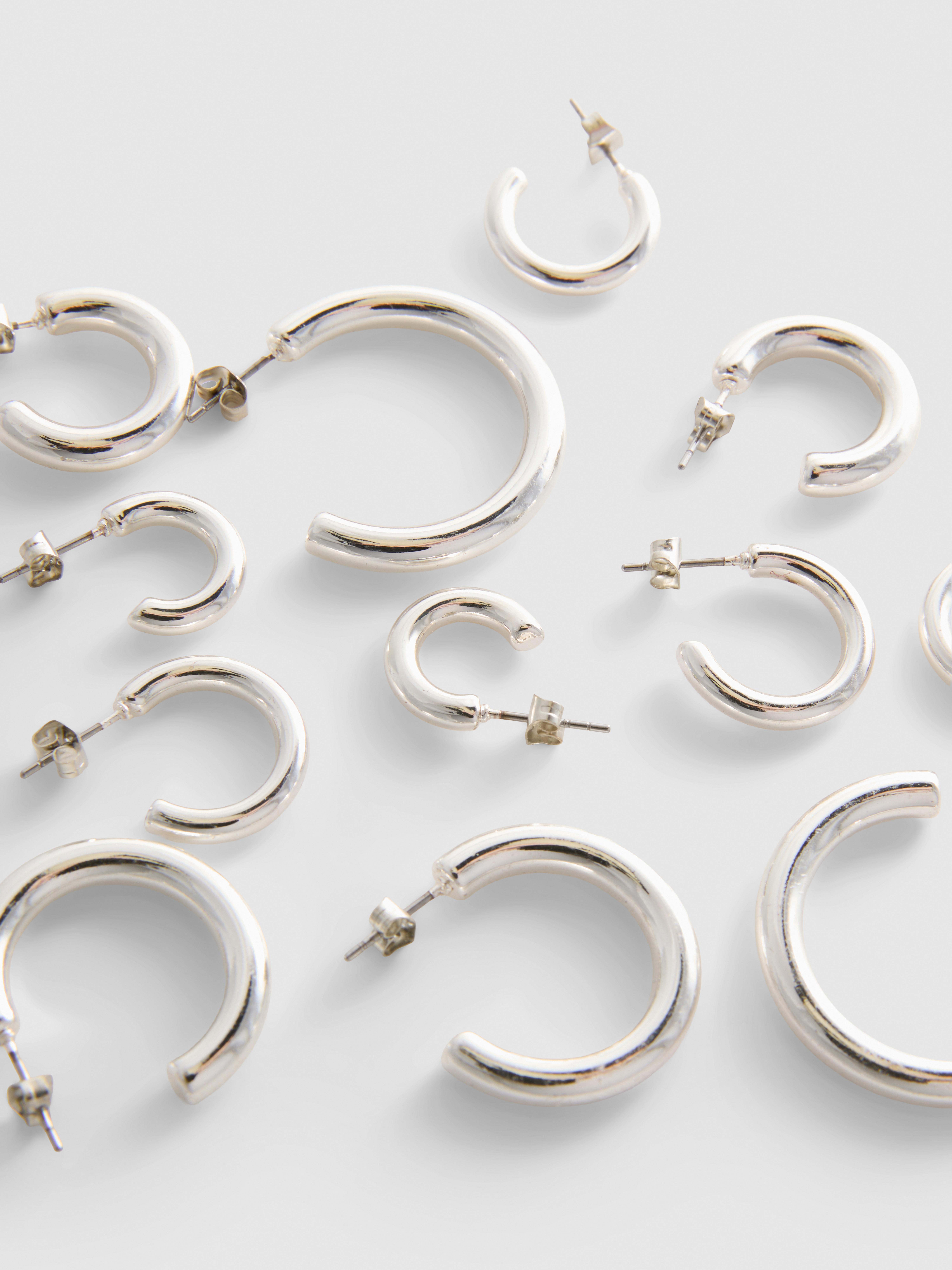 6pk Hoop Earrings