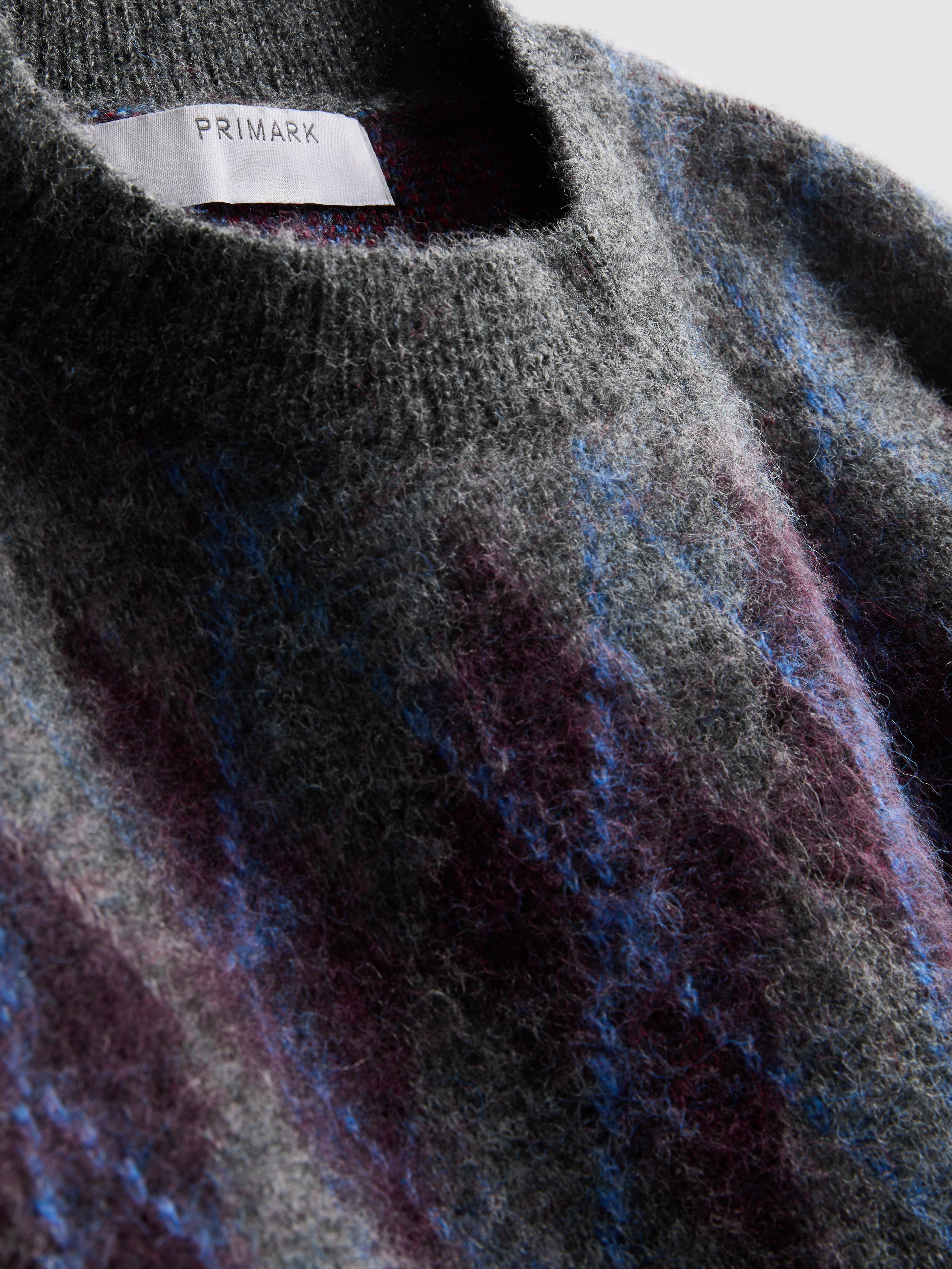 Relaxed Argyle Jumper