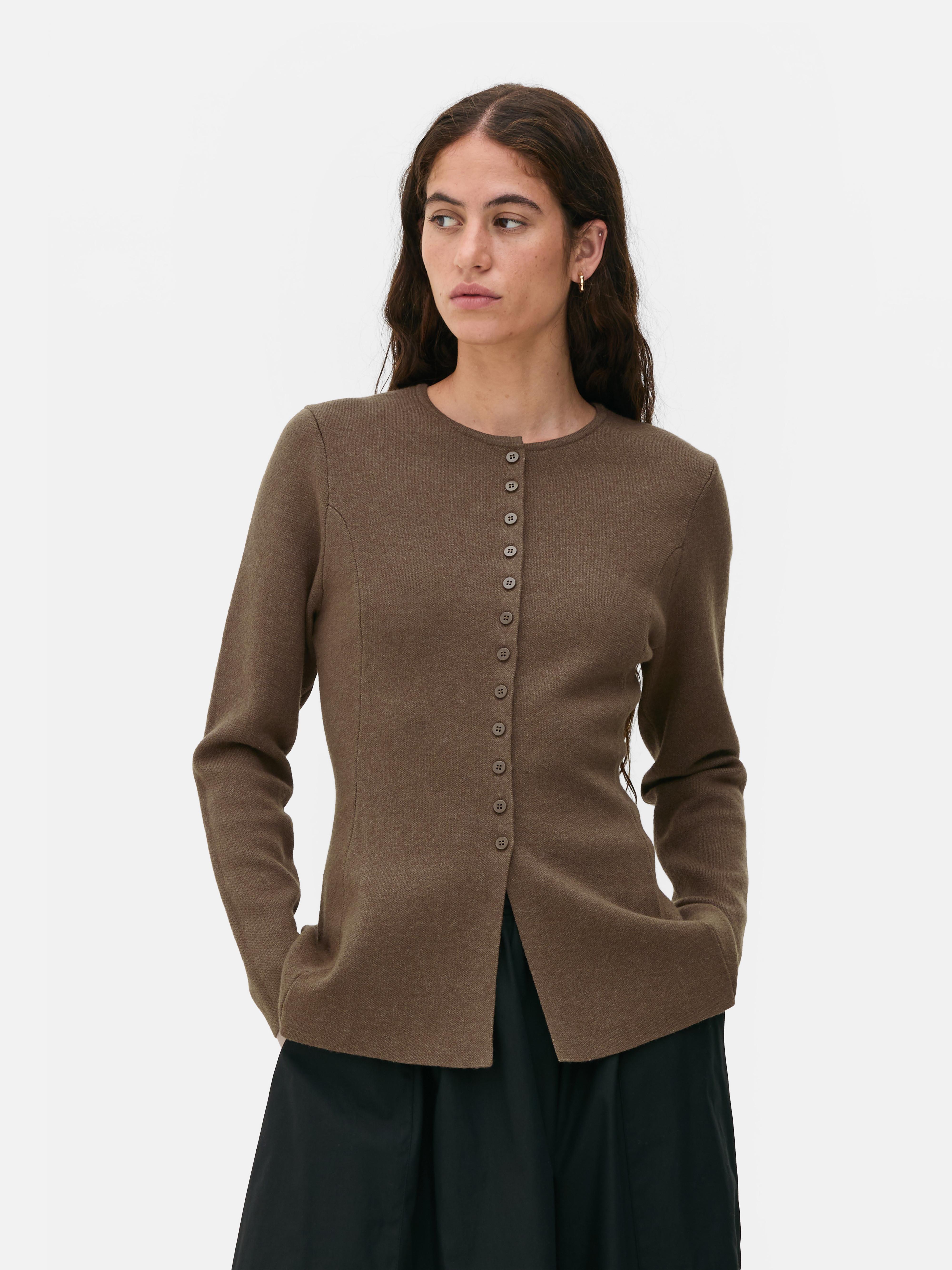 „The Edit“ Cardigan mit Schößchen