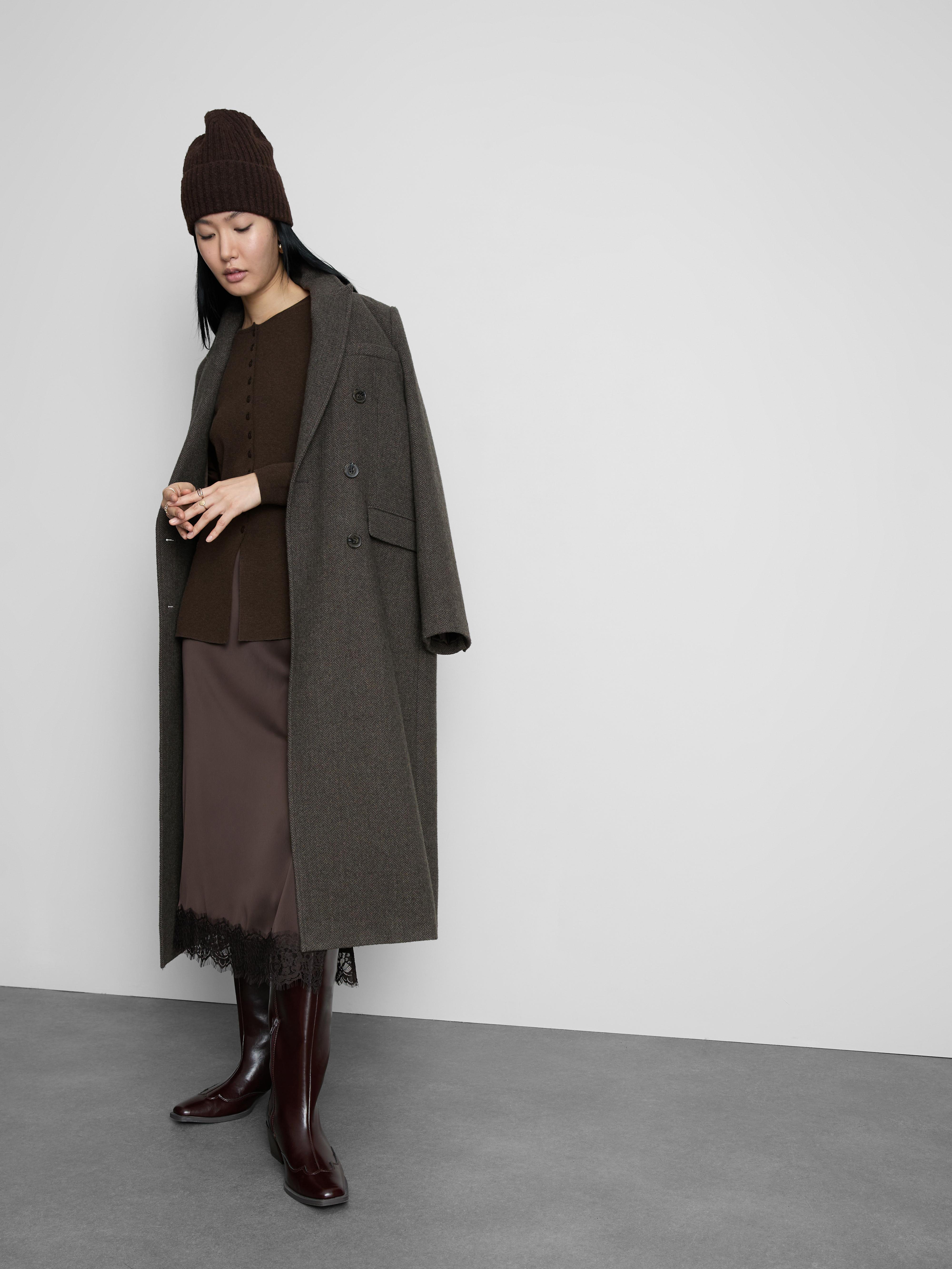 Women's Chocolate The Edit Peplum Cardigan