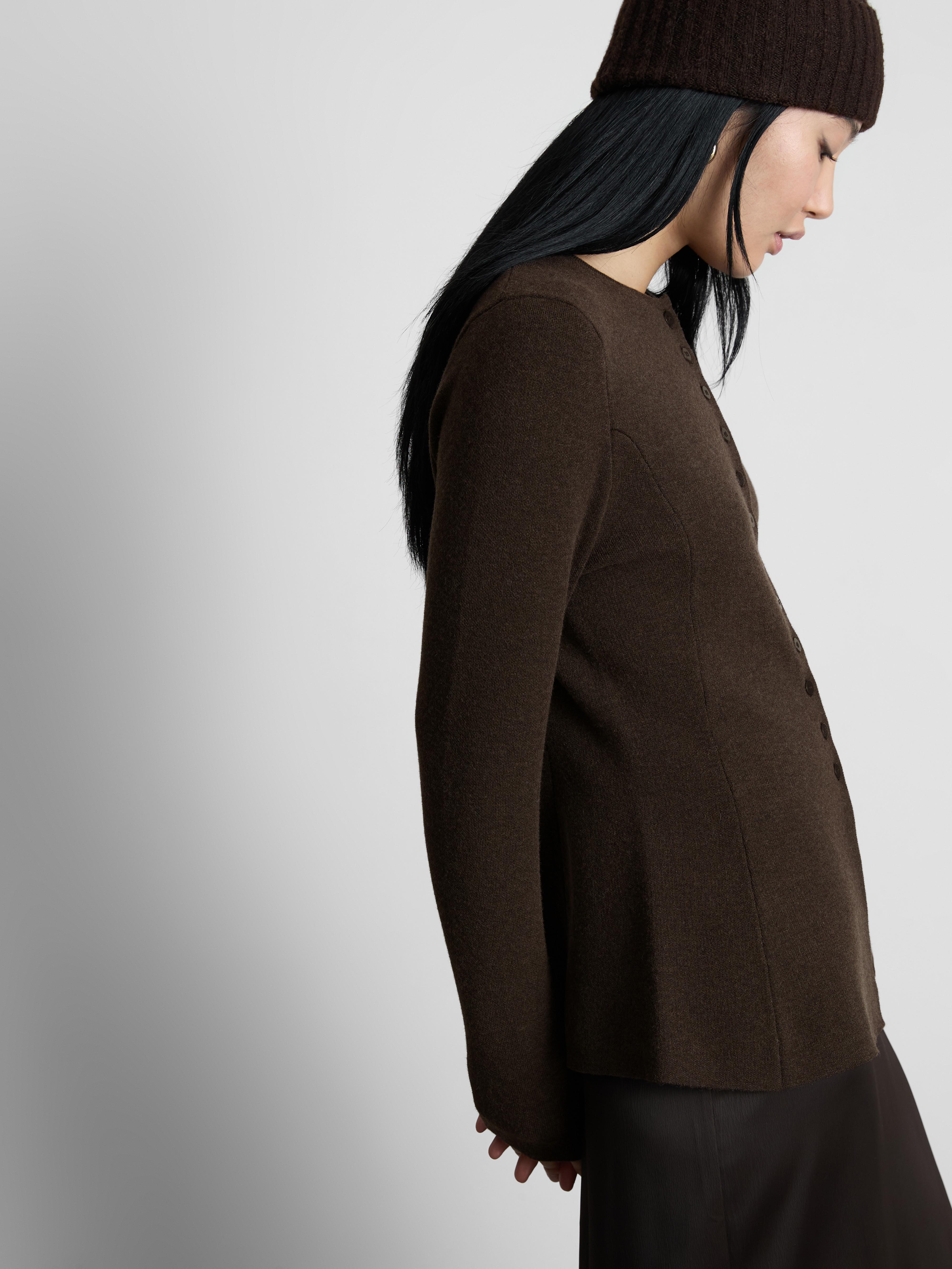 Women's Chocolate The Edit Peplum Cardigan