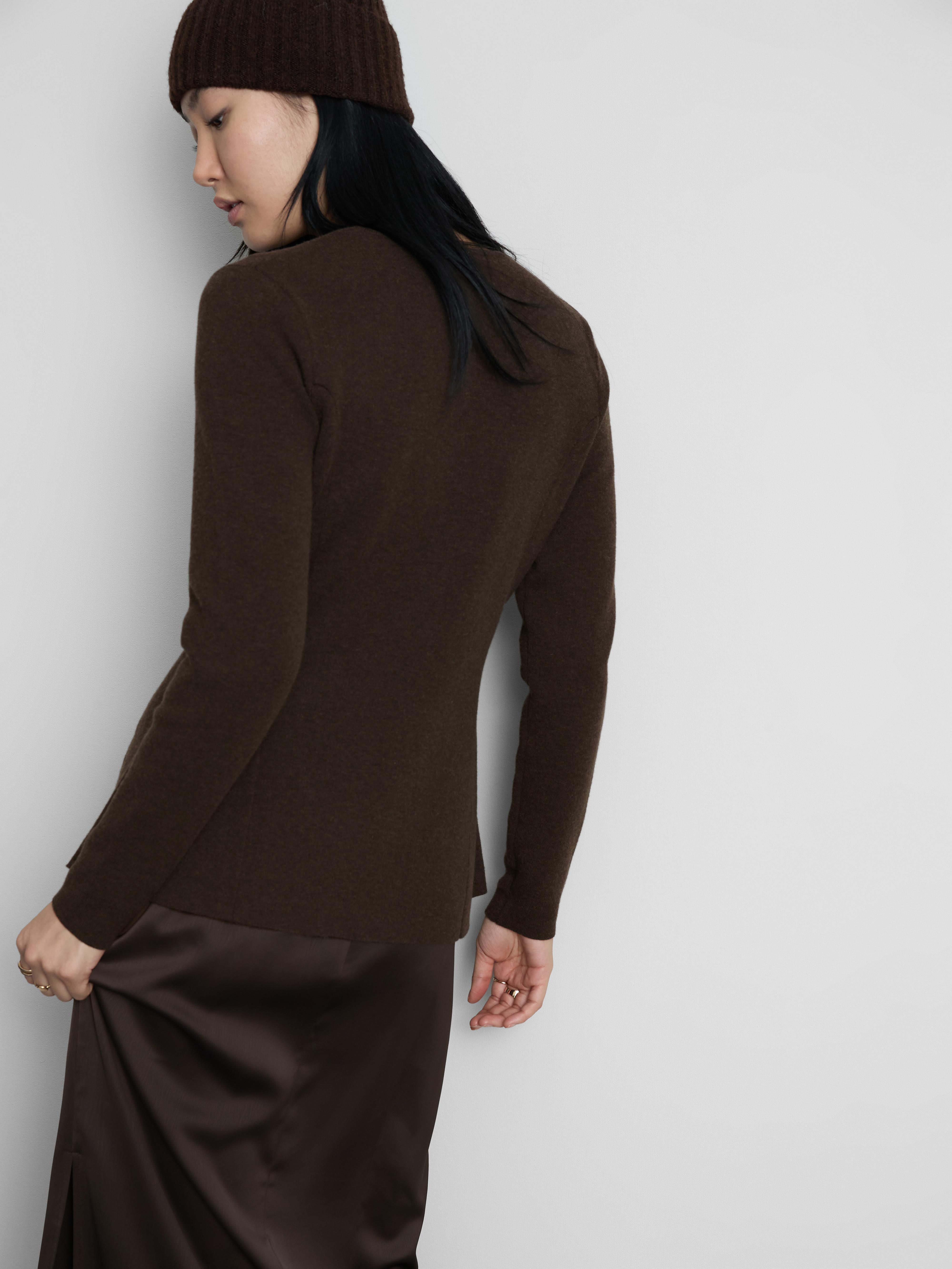 Women's Chocolate The Edit Peplum Cardigan