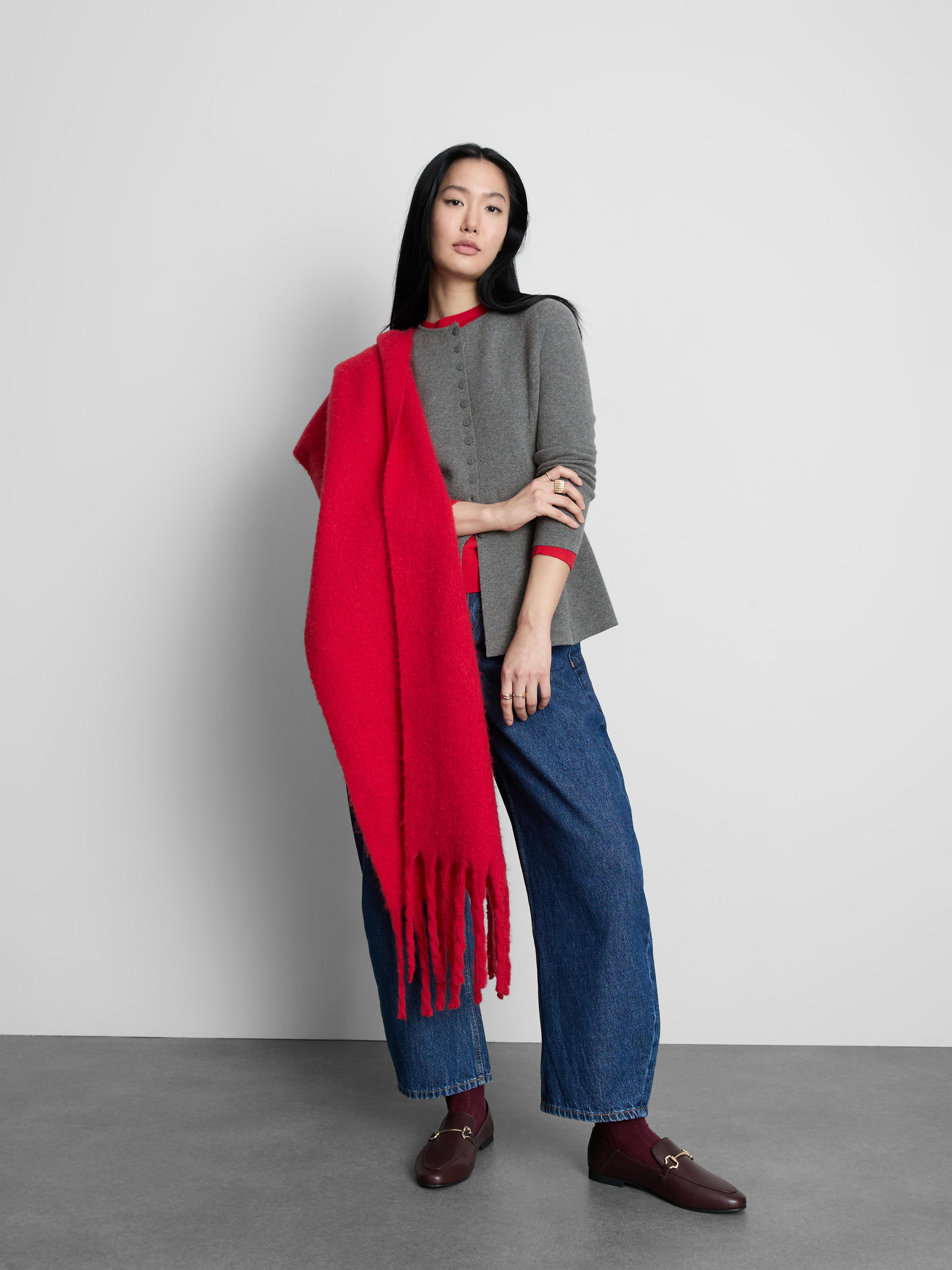 Women's Dark Gray The Edit Peplum Cardigan