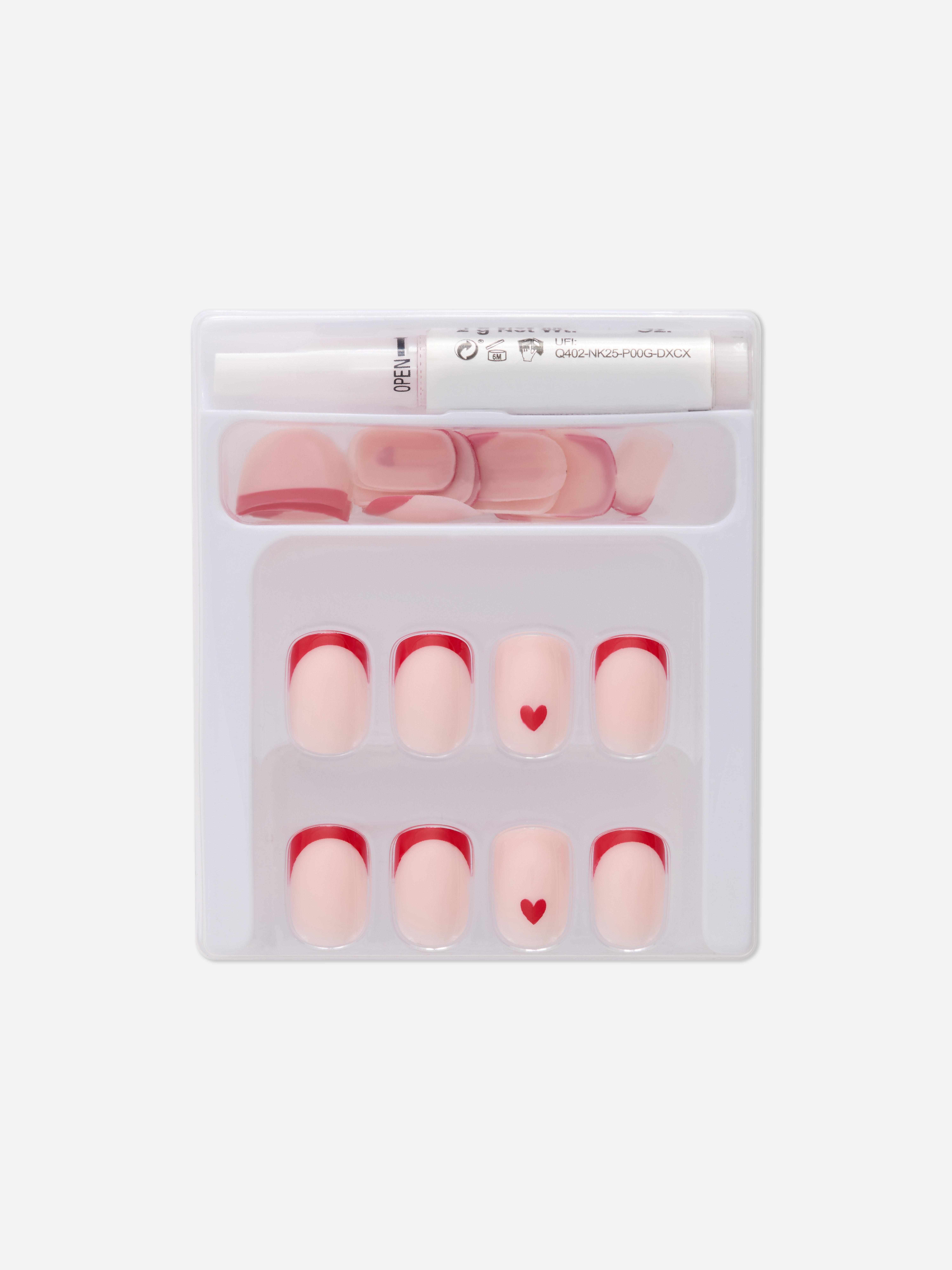 PS... French Tip Square Gloss False Nails