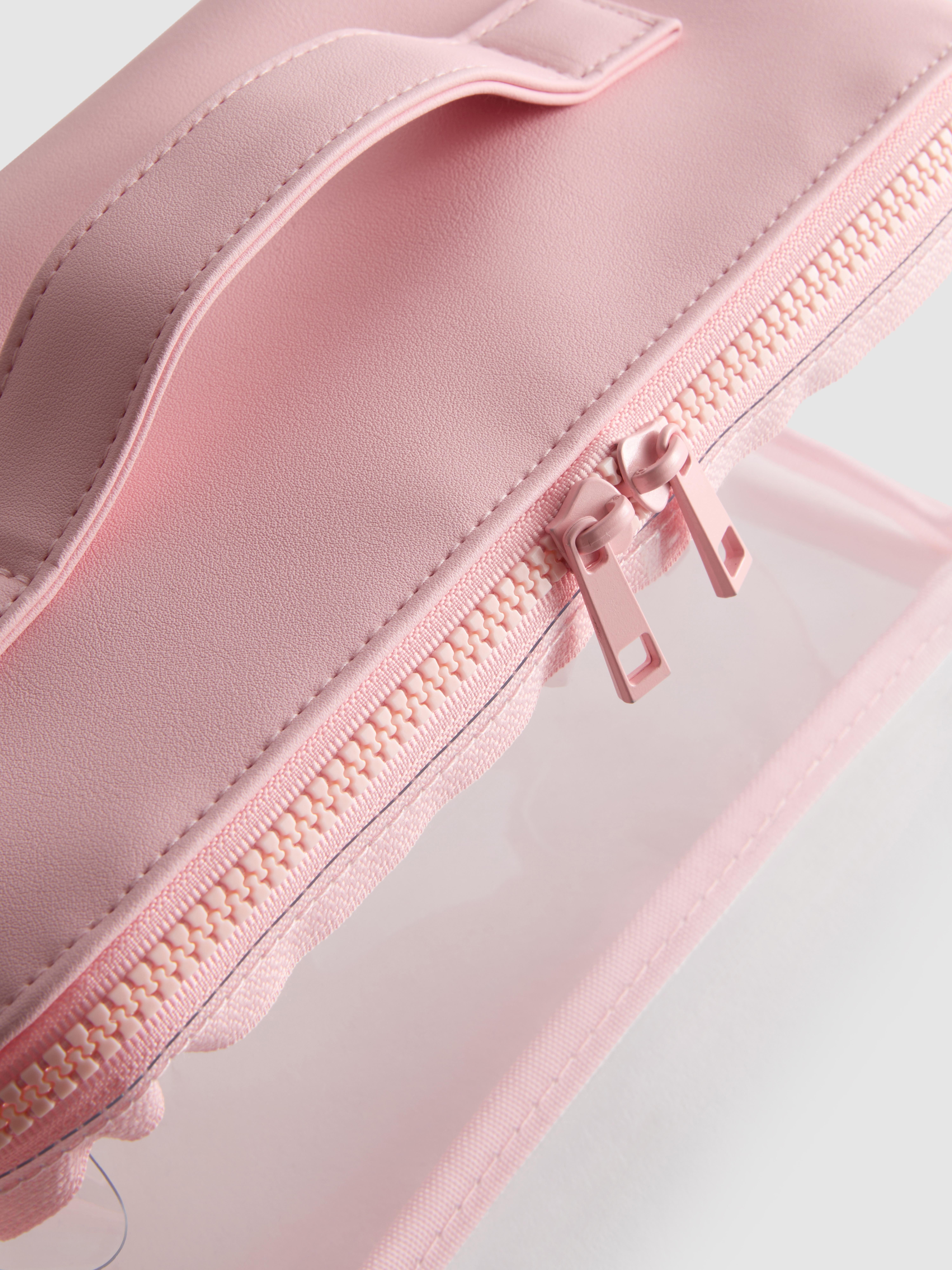 Double Zip Perspex Wash Bag