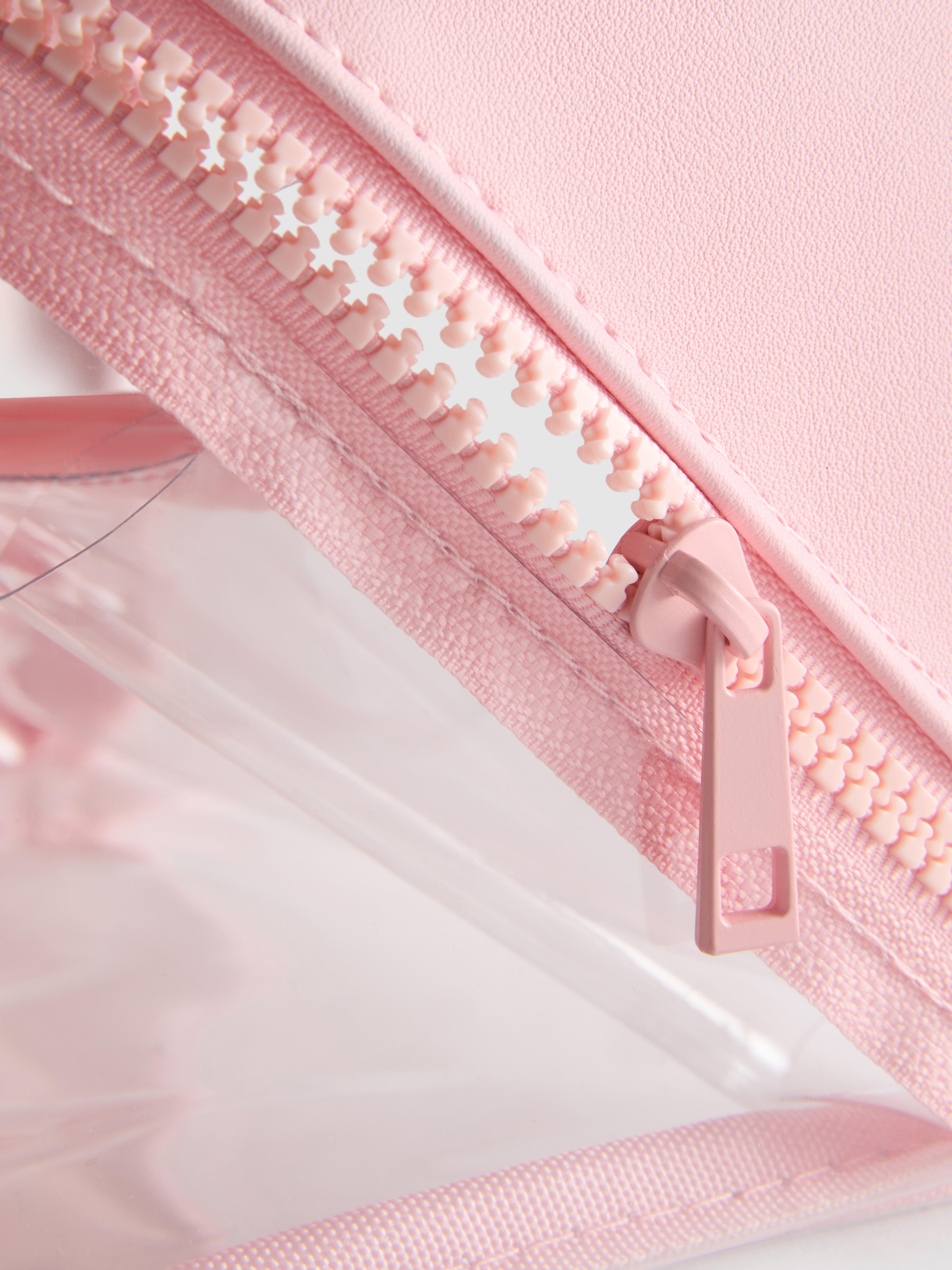 Double Zip Perspex Wash Bag