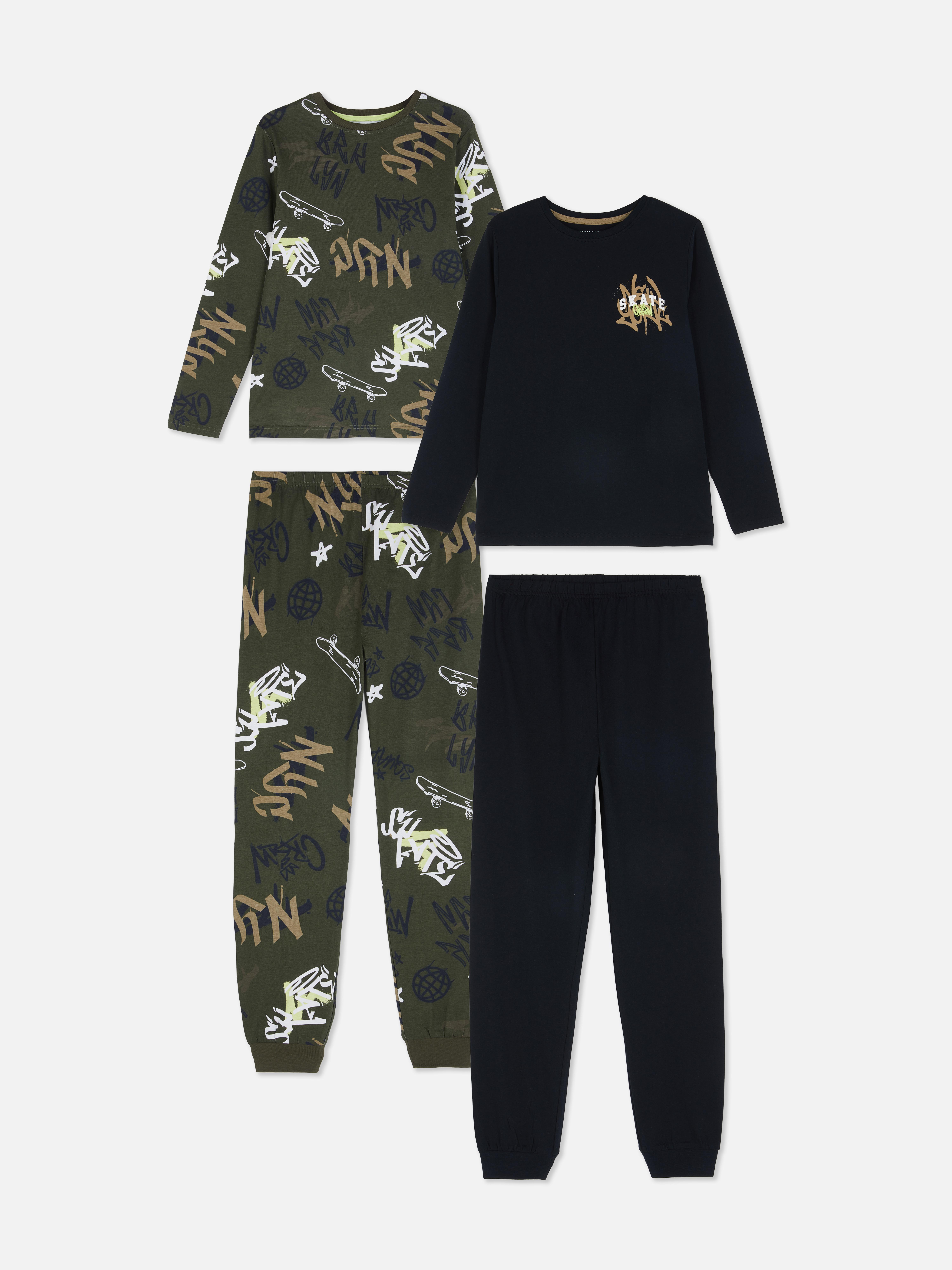 7-15yrs | 2pk Graffiti Graphic Pyjamas