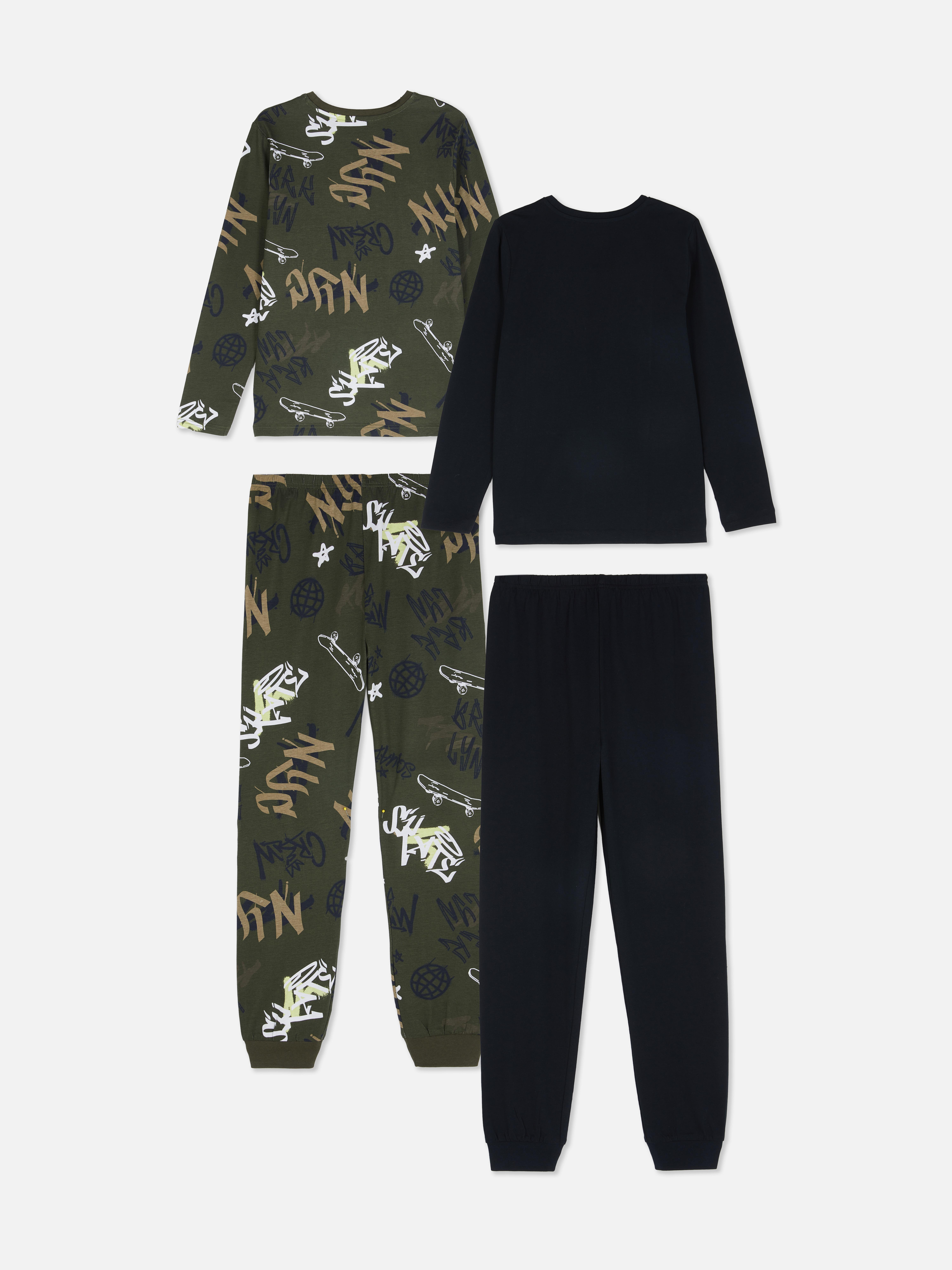 7-15yrs | 2pk Graffiti Graphic Pyjamas