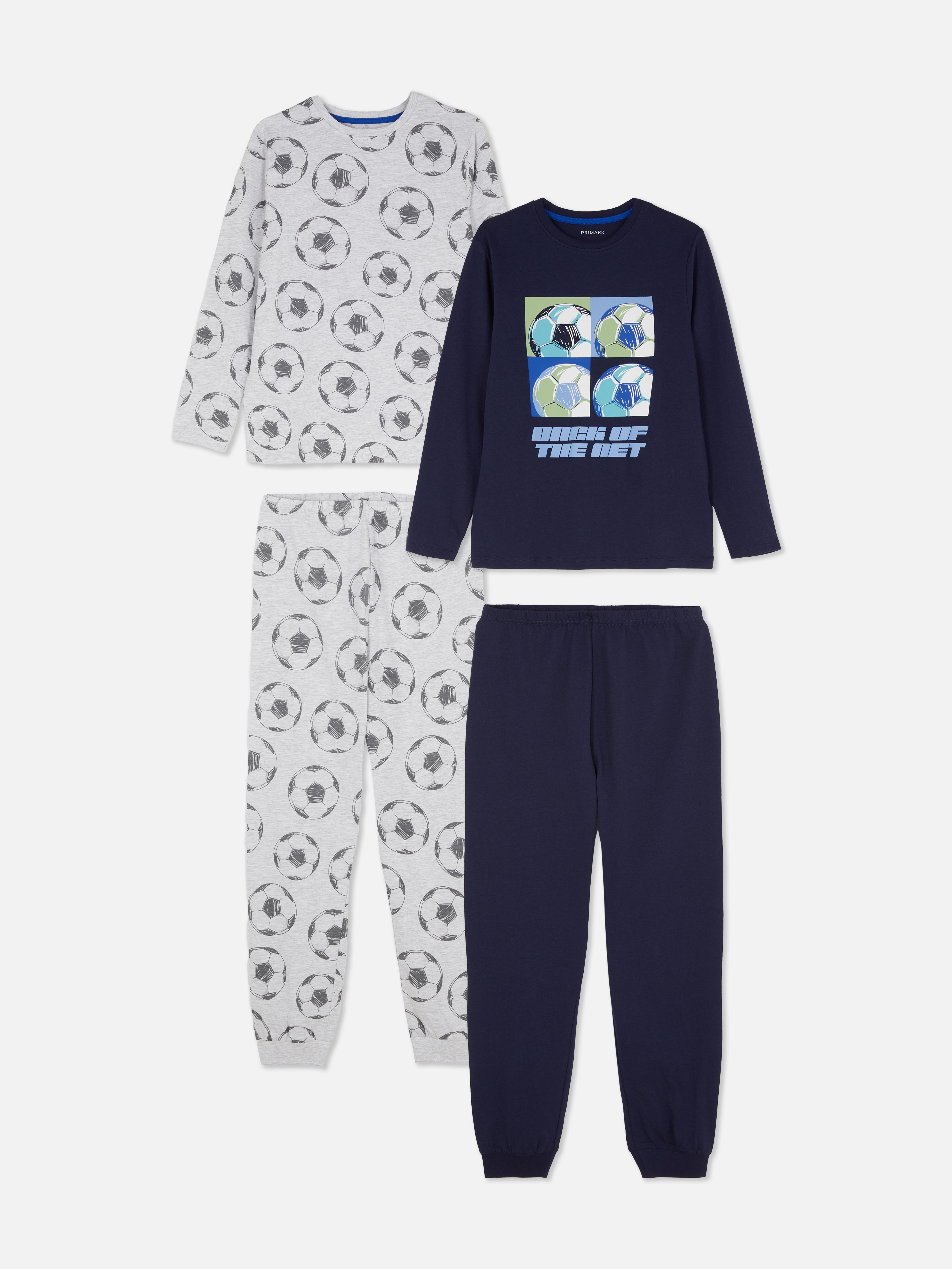 7-15 jr | Voetbalpyjama met print, set van 2