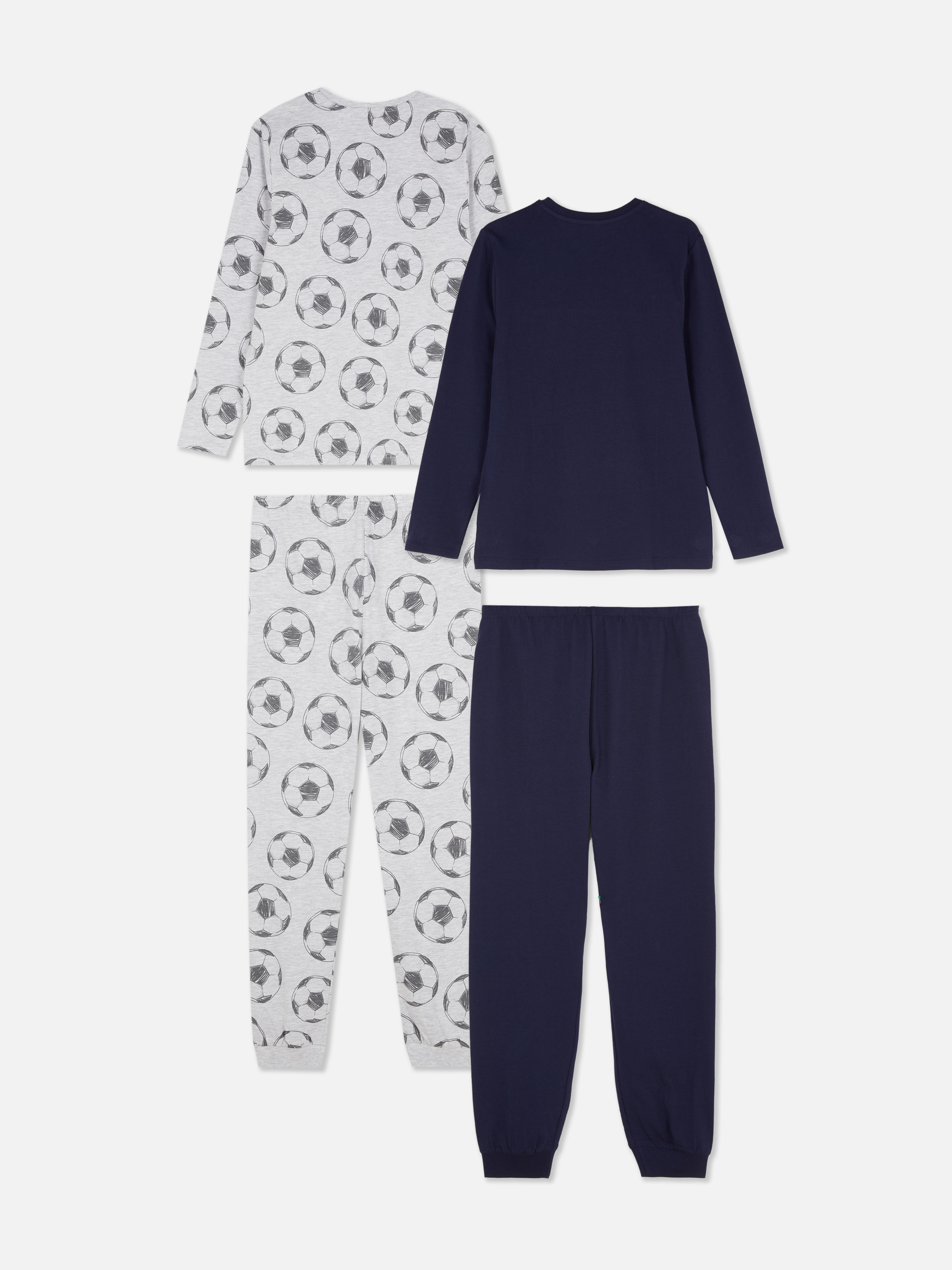 7-15 jr | Voetbalpyjama met print, set van 2