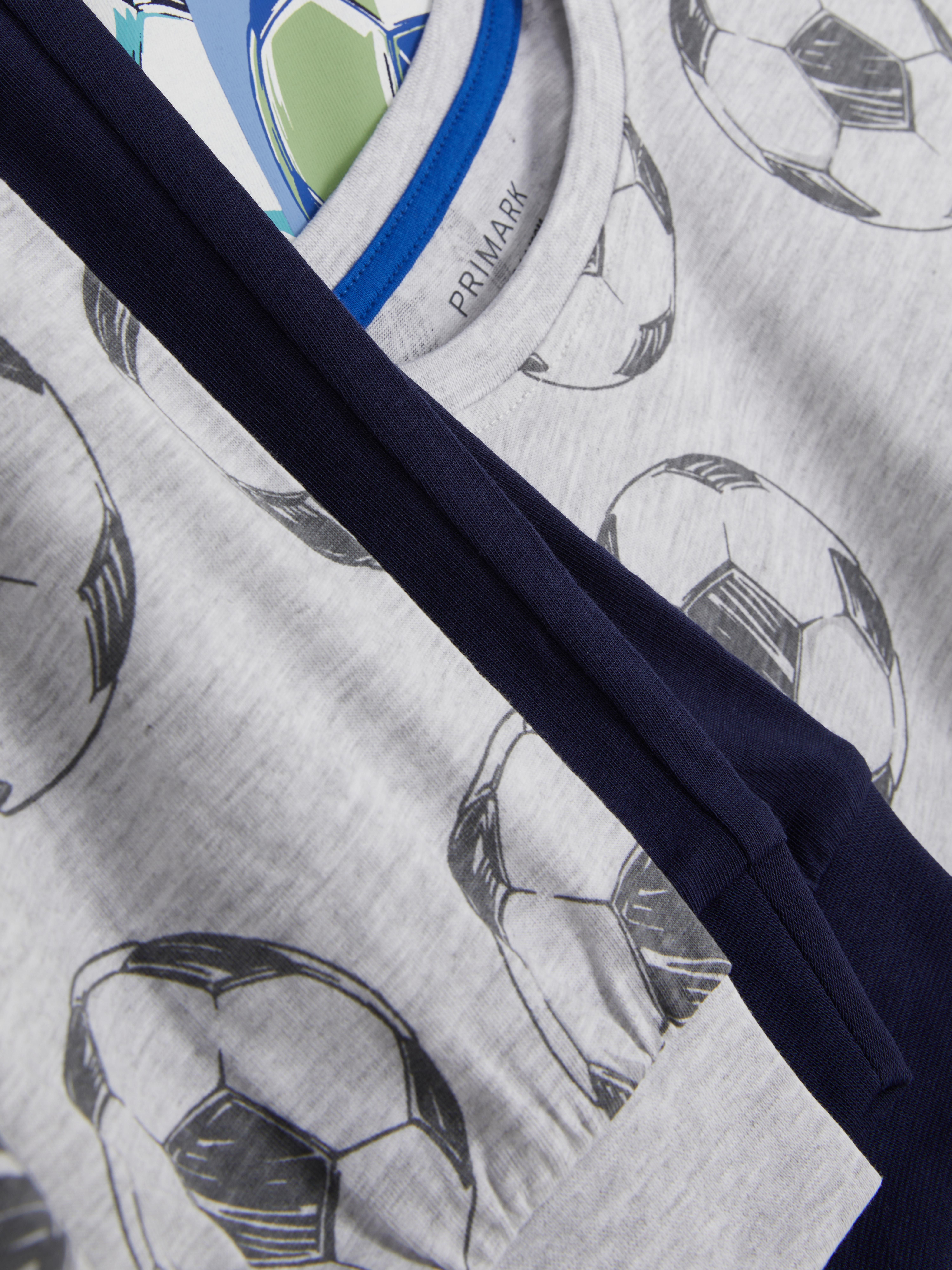 7-15 jr | Voetbalpyjama met print, set van 2