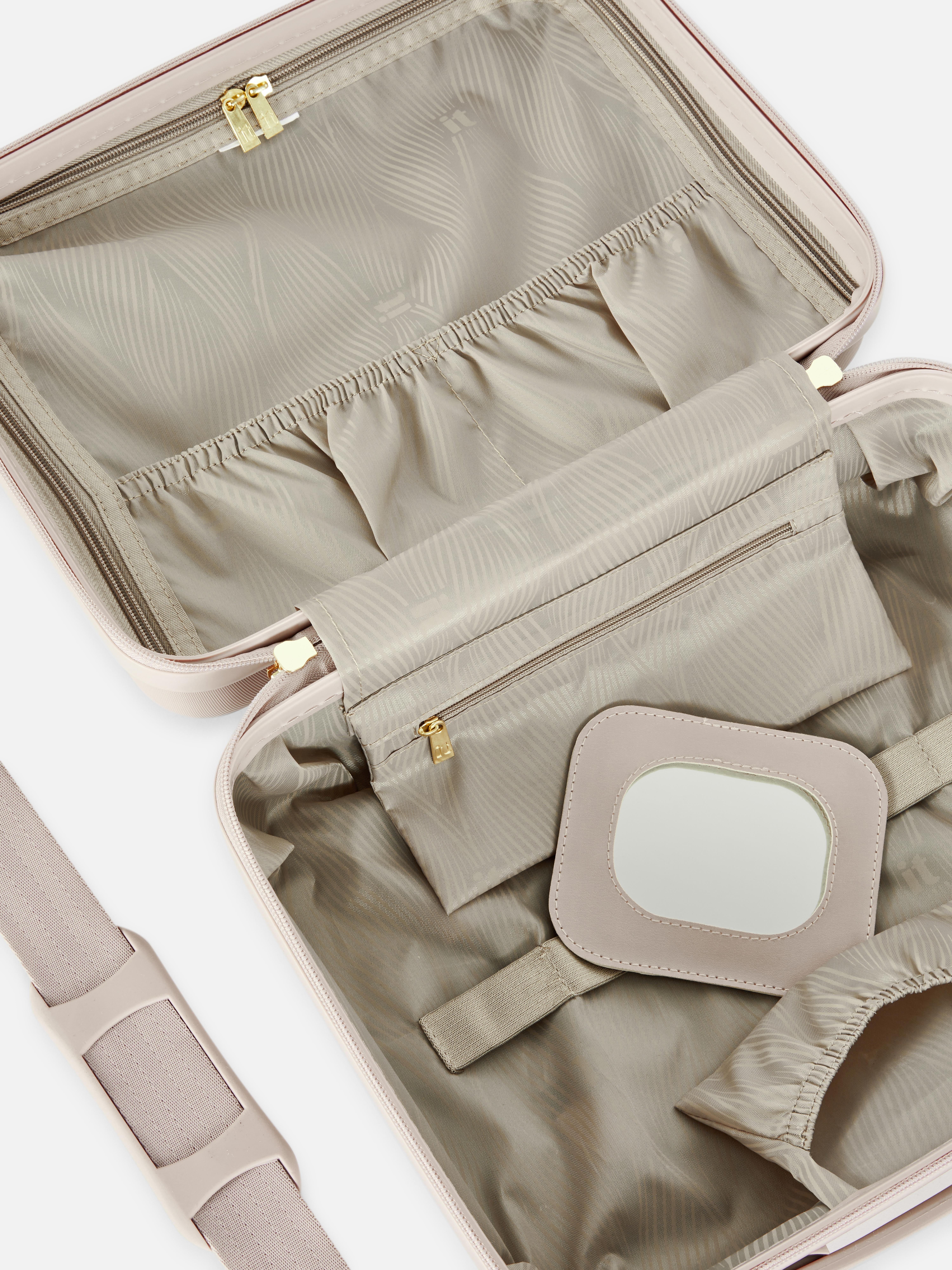 Vlnitá skořepinová kosmetická kazeta It Luggage