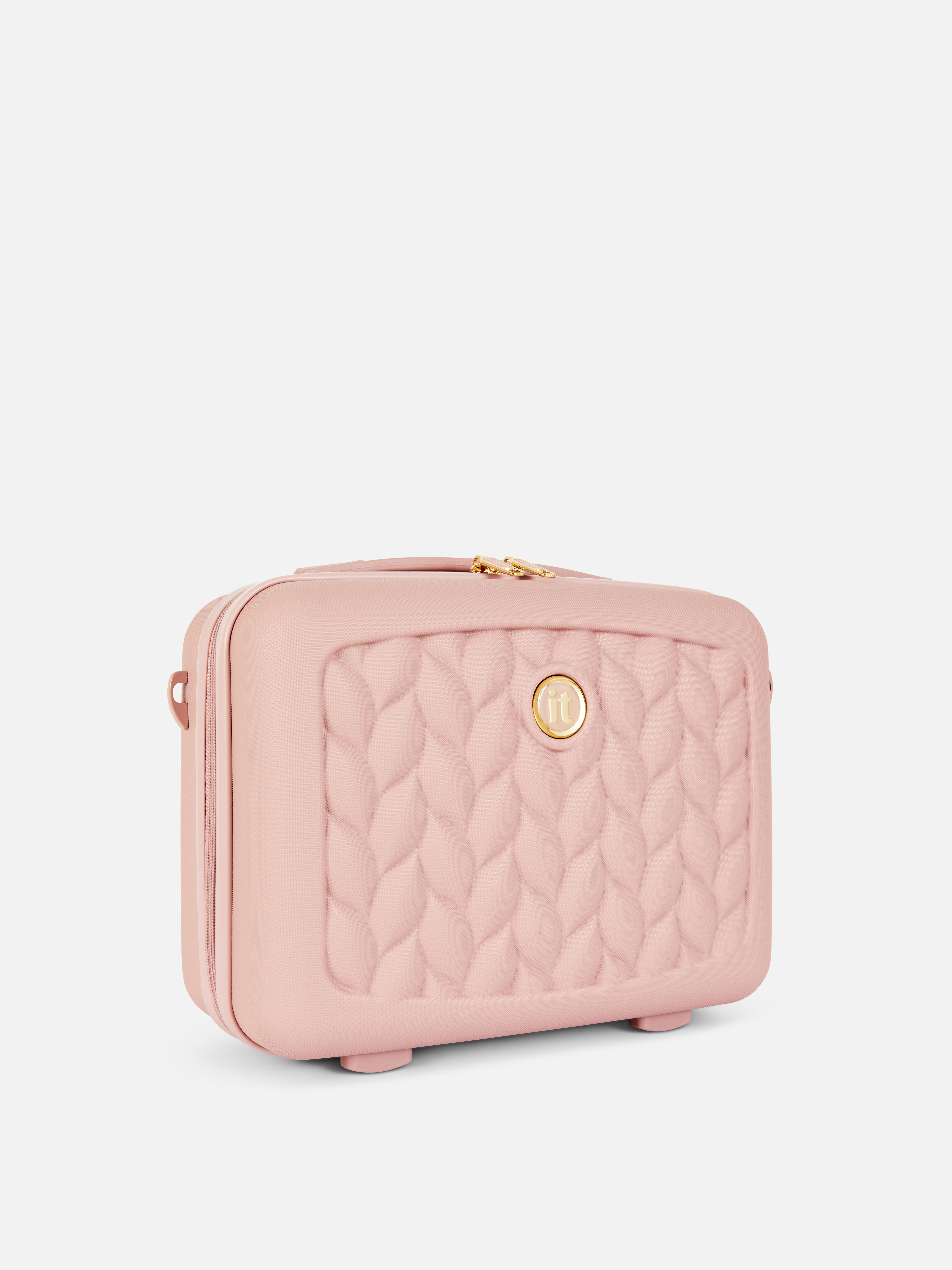 Keményfedeles, fonott mintás it Luggage kozmetikai táska