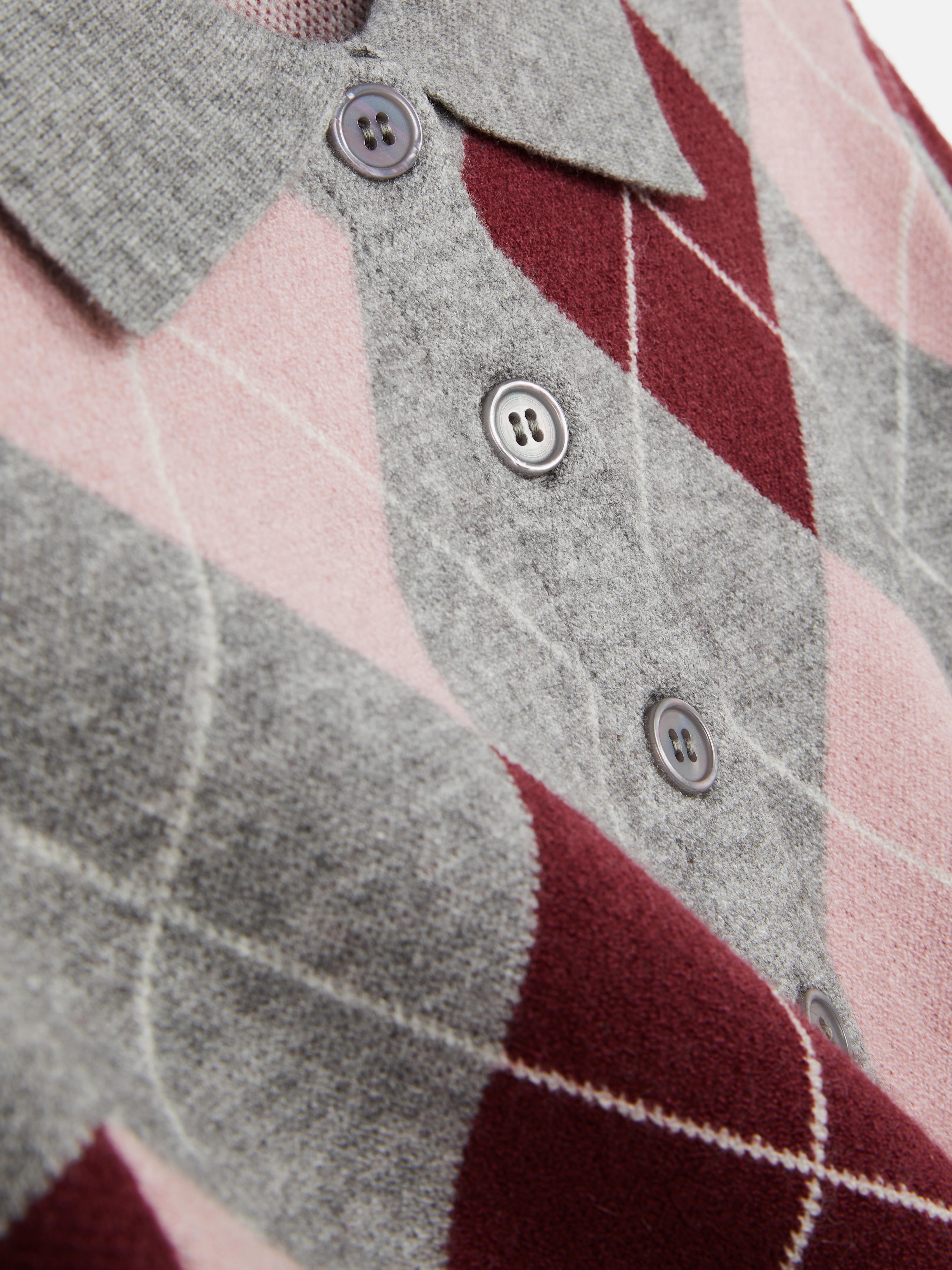 Cárdigan a rombos Argyle con cuello de The Edit