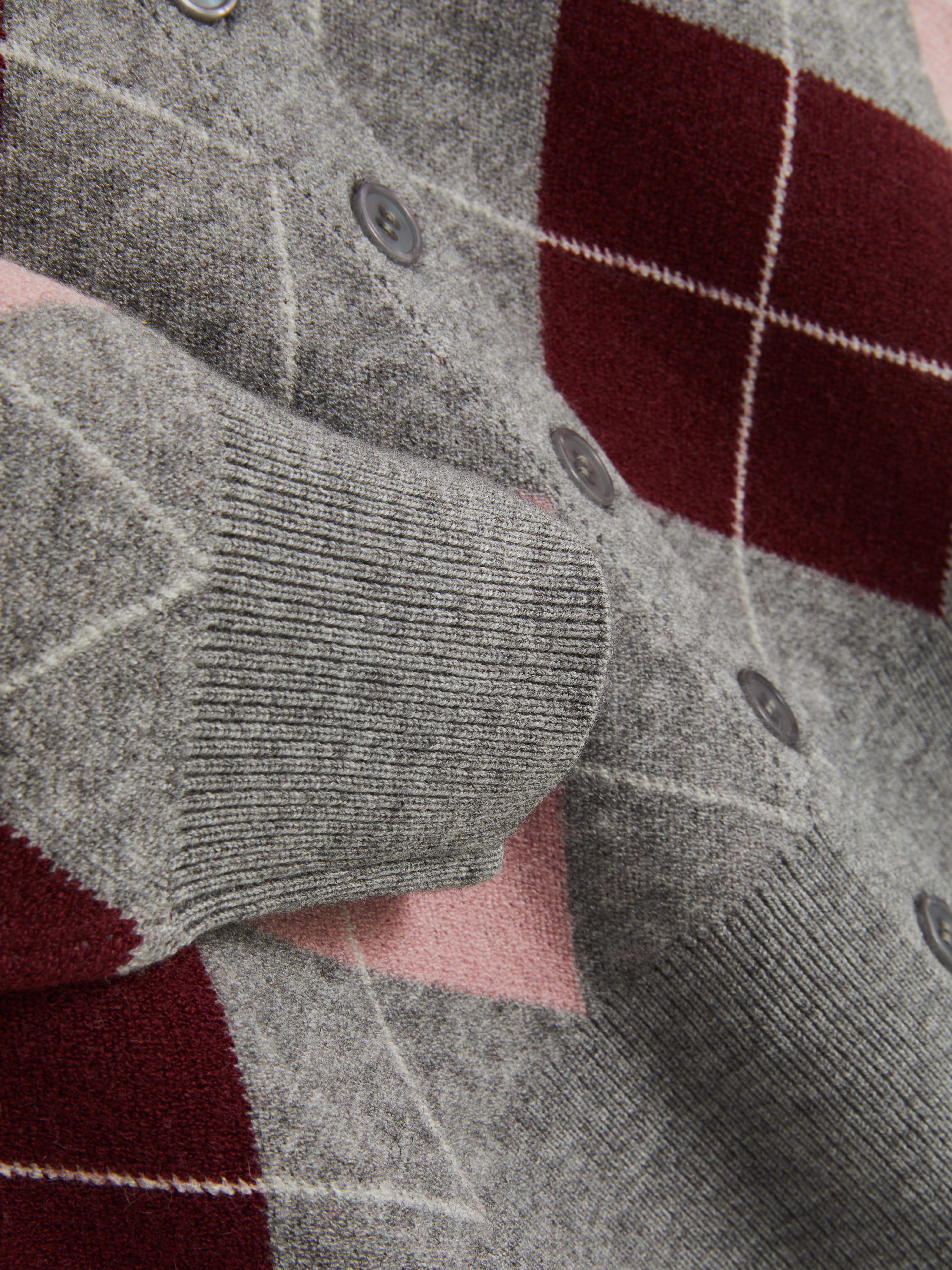 Cárdigan a rombos Argyle con cuello de The Edit