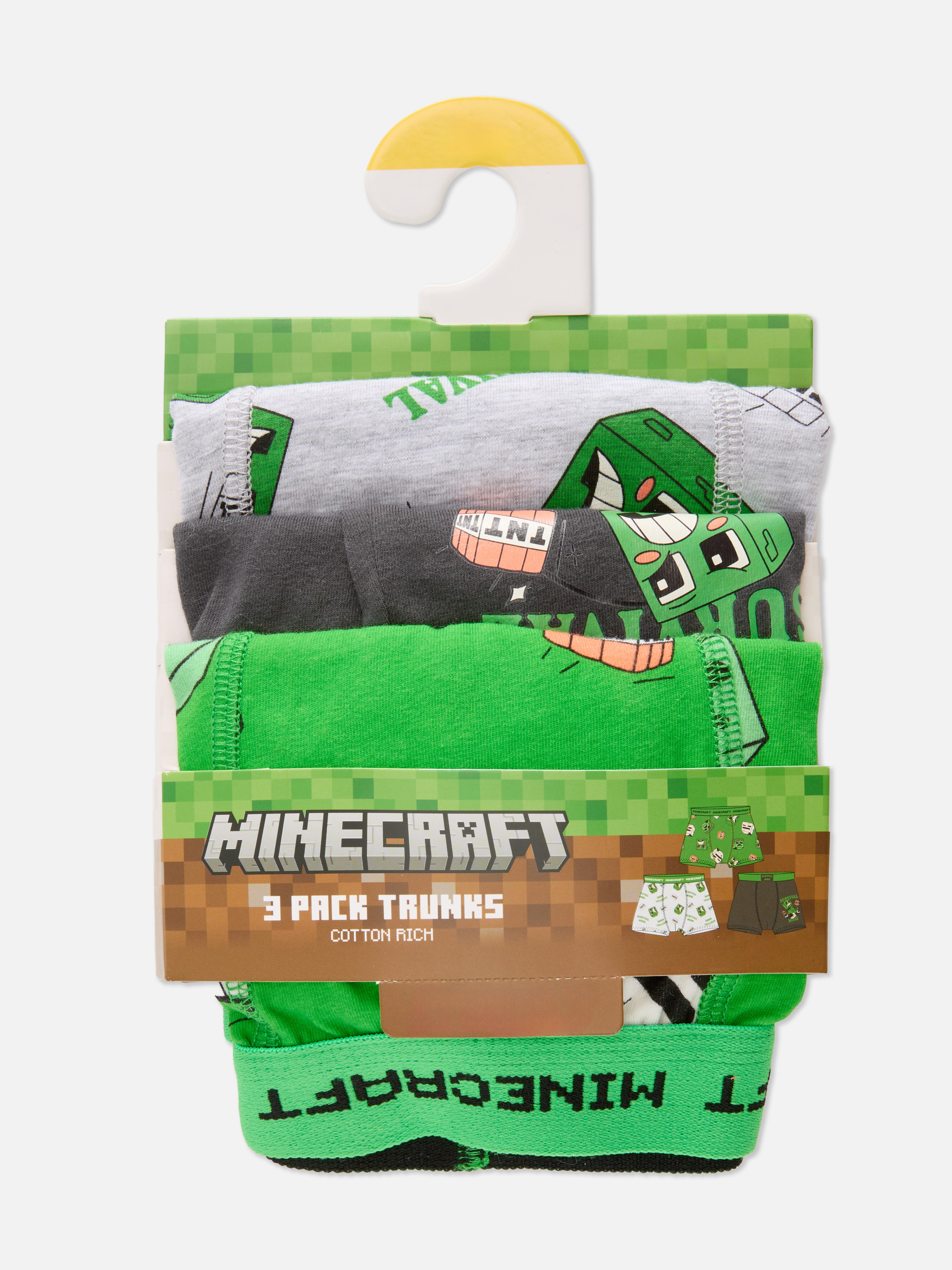 3-15yrs | 3pk Minecraft Trunks