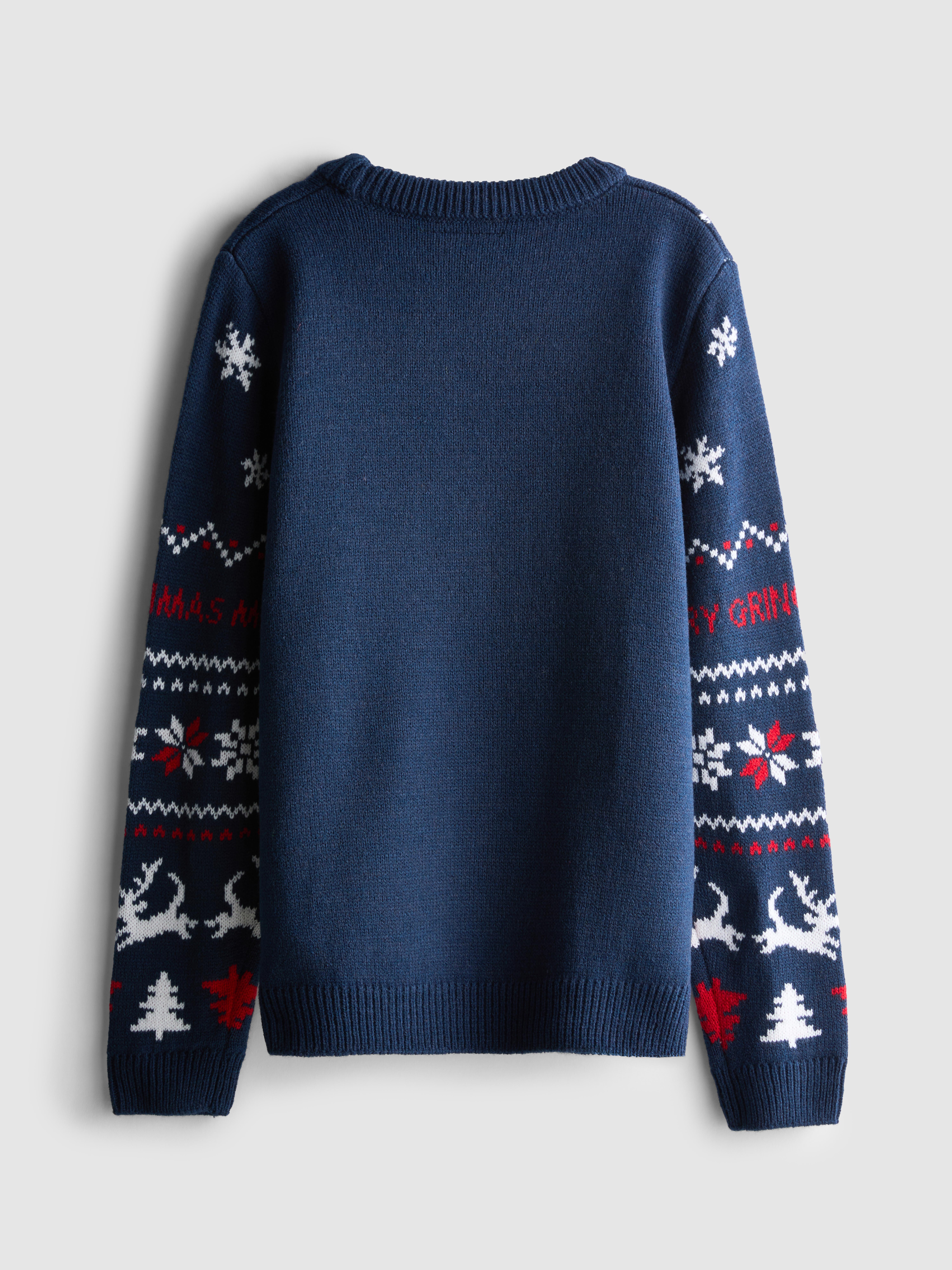 7-15yrs | Kid's The Grinch Family Christmas Jumper