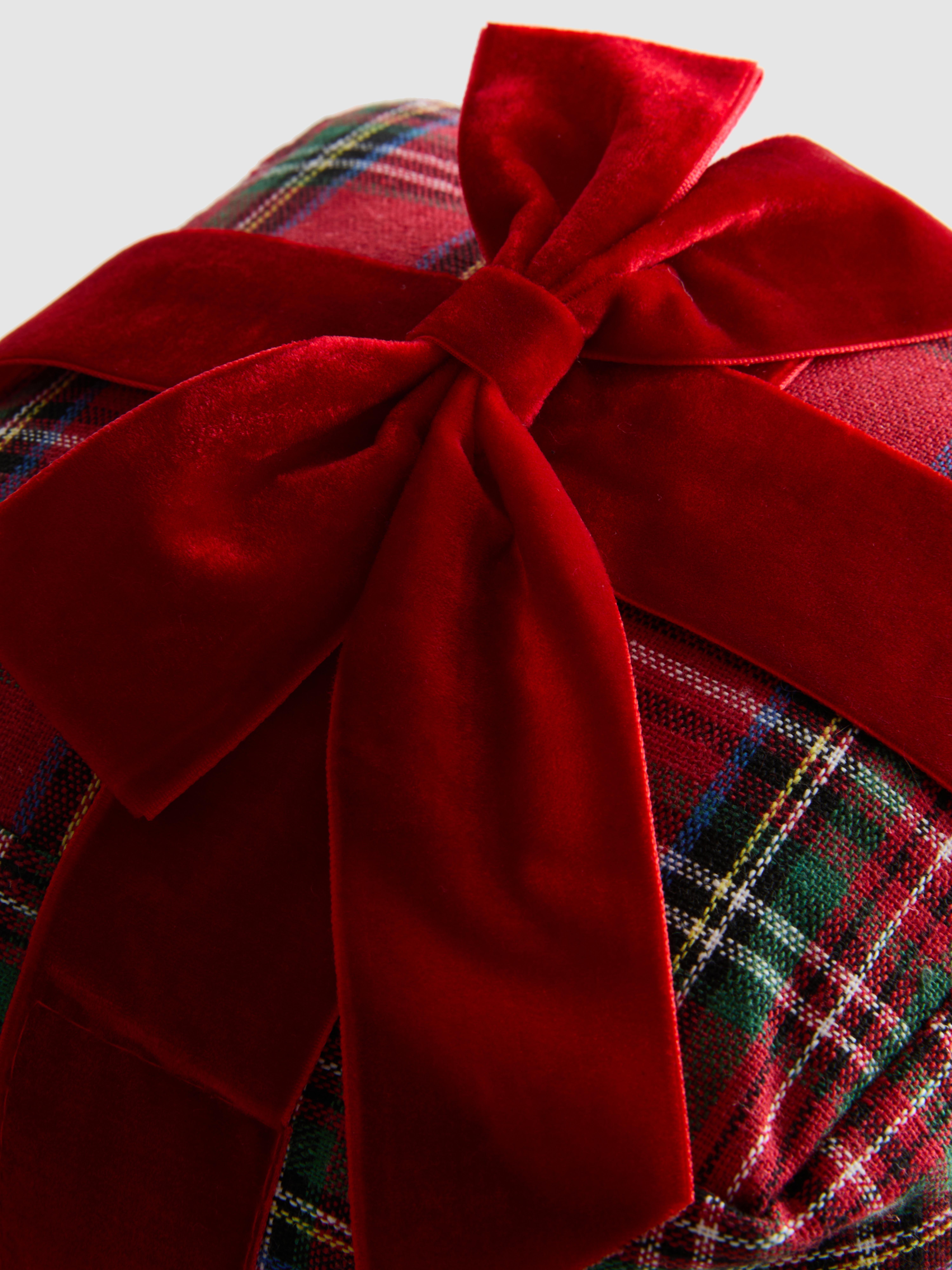 Medium Tartan Present Christmas Decoration